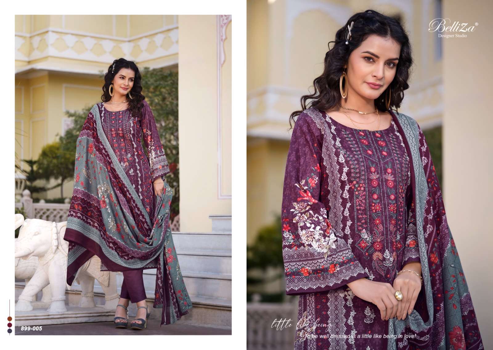 belliza designer studio naira vol 44 cotton catchy salwar suit catalog