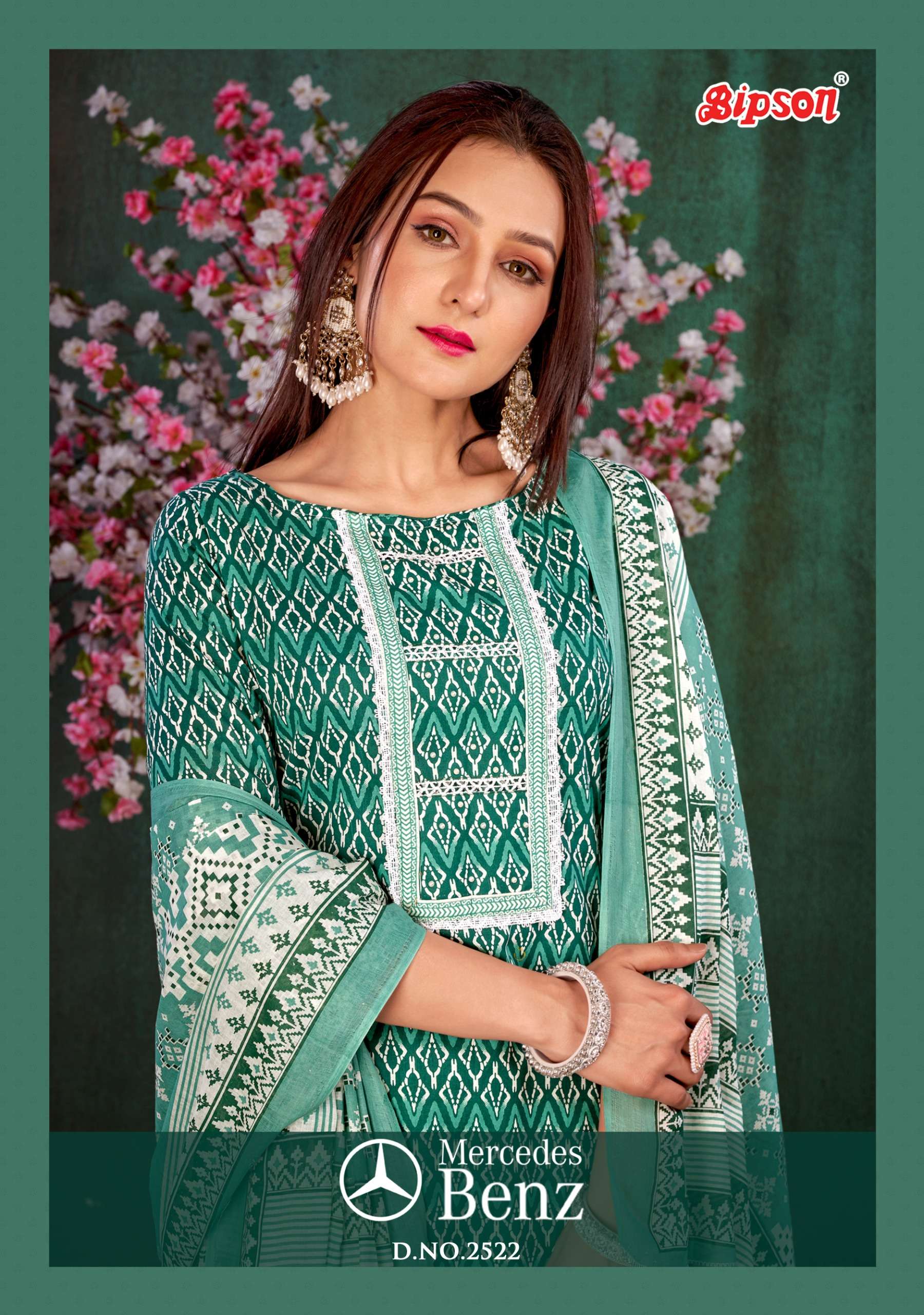 Bipson mercedes benz 2522 elegant look salwar suit catalog