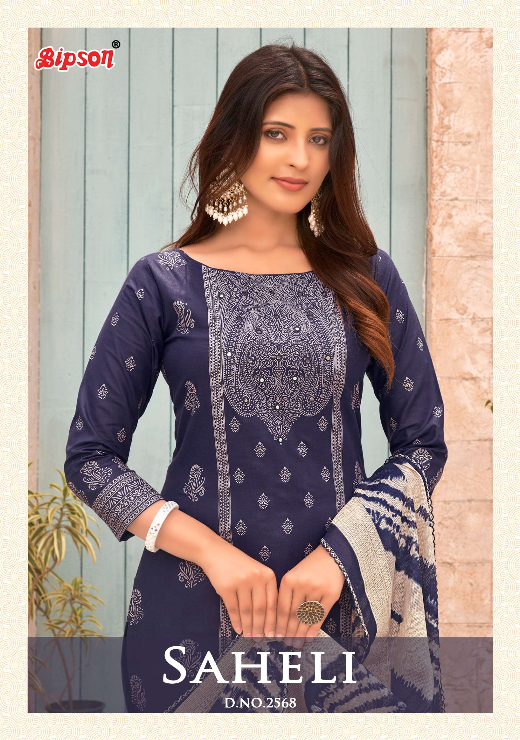 bipson saheli 2568 cotton exclusive print salwar suit catalog