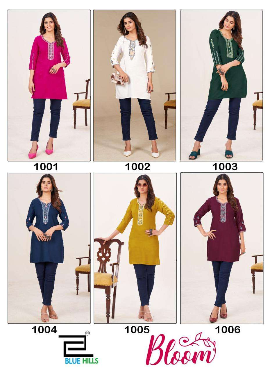 blue hills bloom rayon decent look tops catalog