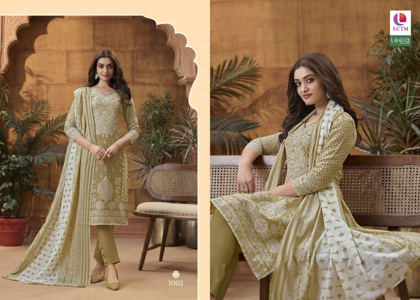 leela kaisha cotton elegant salwar suit catalog