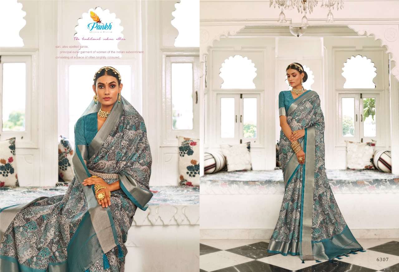 pink lotus pankh sampada viscose innovative look saree catalog