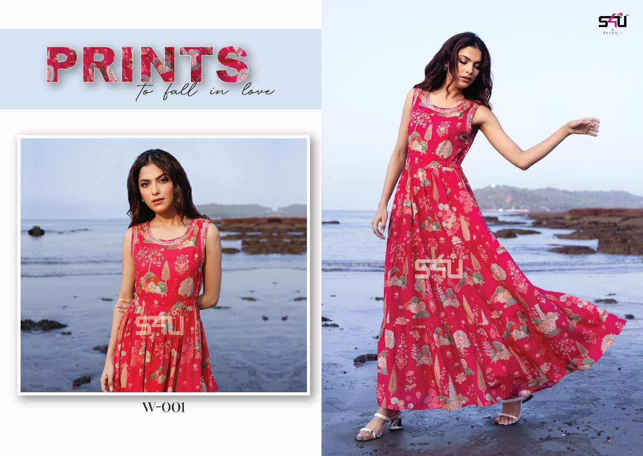 s4u weekend rayon new and modern look kurti catalog