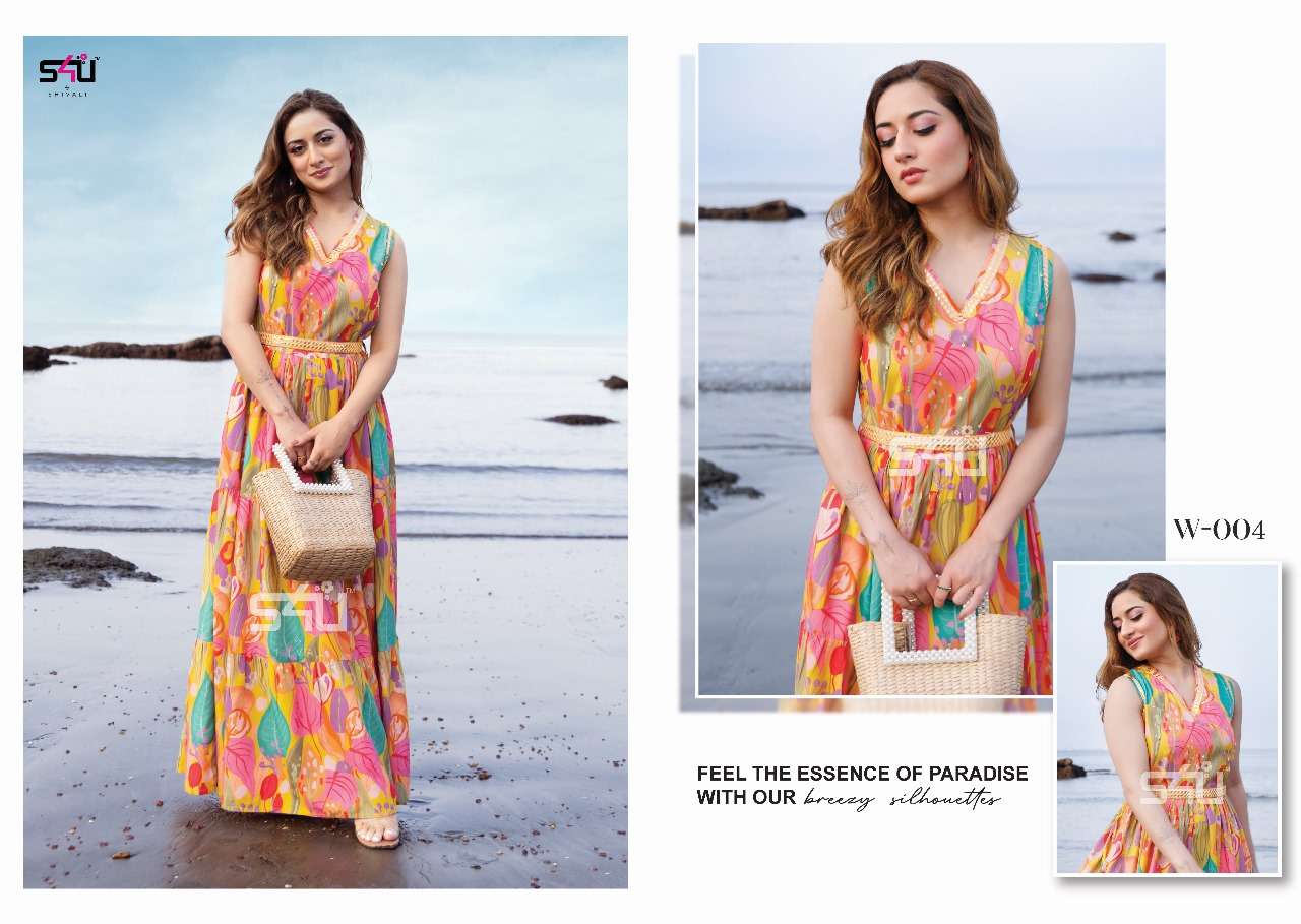 s4u weekend rayon new and modern look kurti catalog