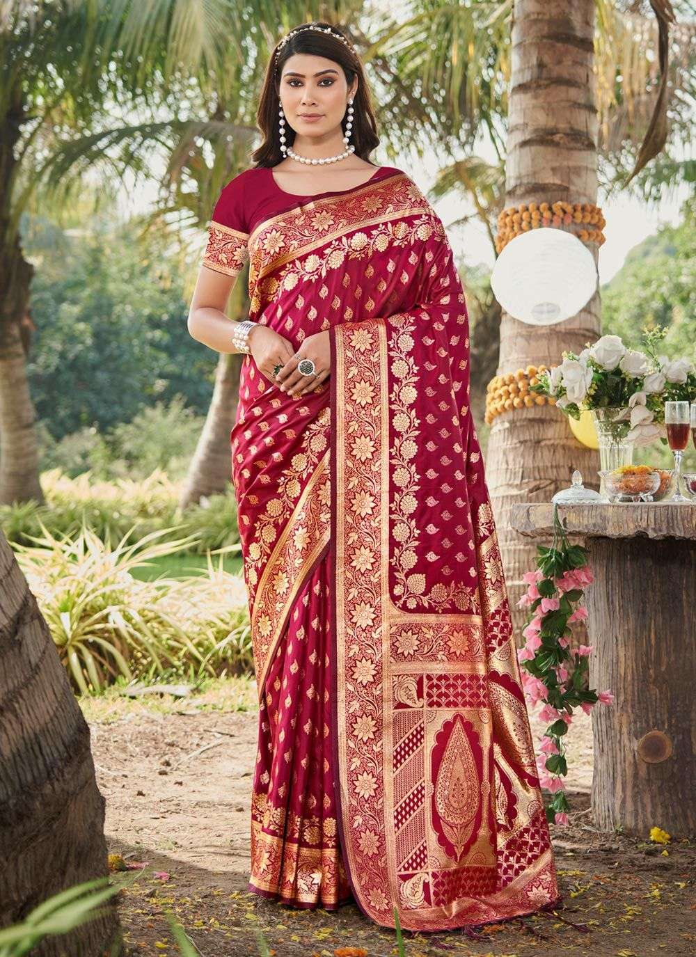 sanam print bunawat prachal silk silk regal look saree catalog