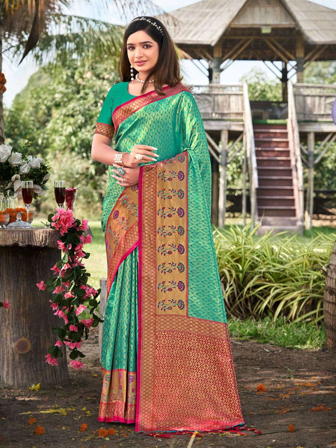 sangam bunwat abhilasha silk  banarasi silk elegant saree catalog