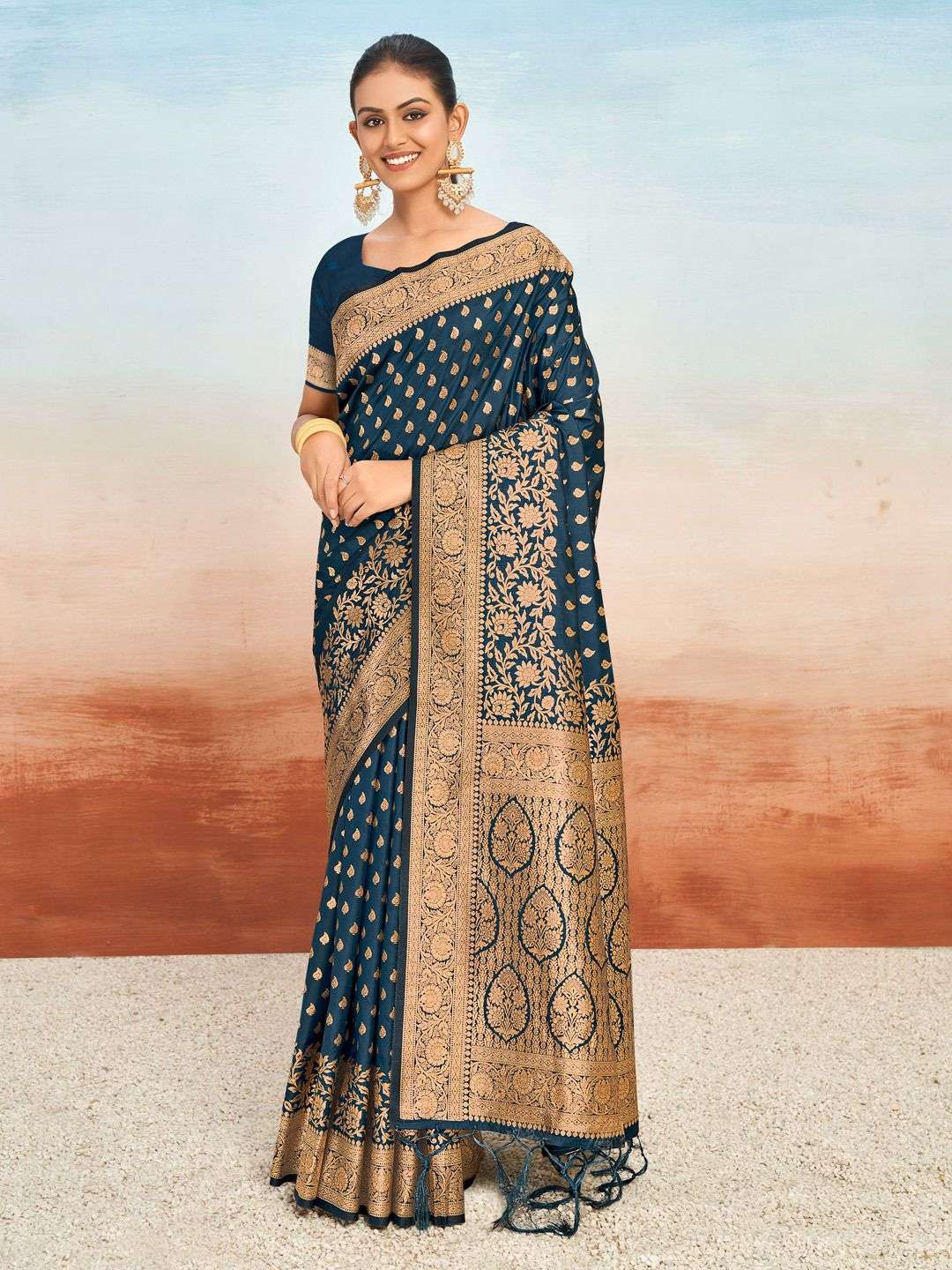 sangam prints bunawat Parijit Silk silk exclusive look saree catalog