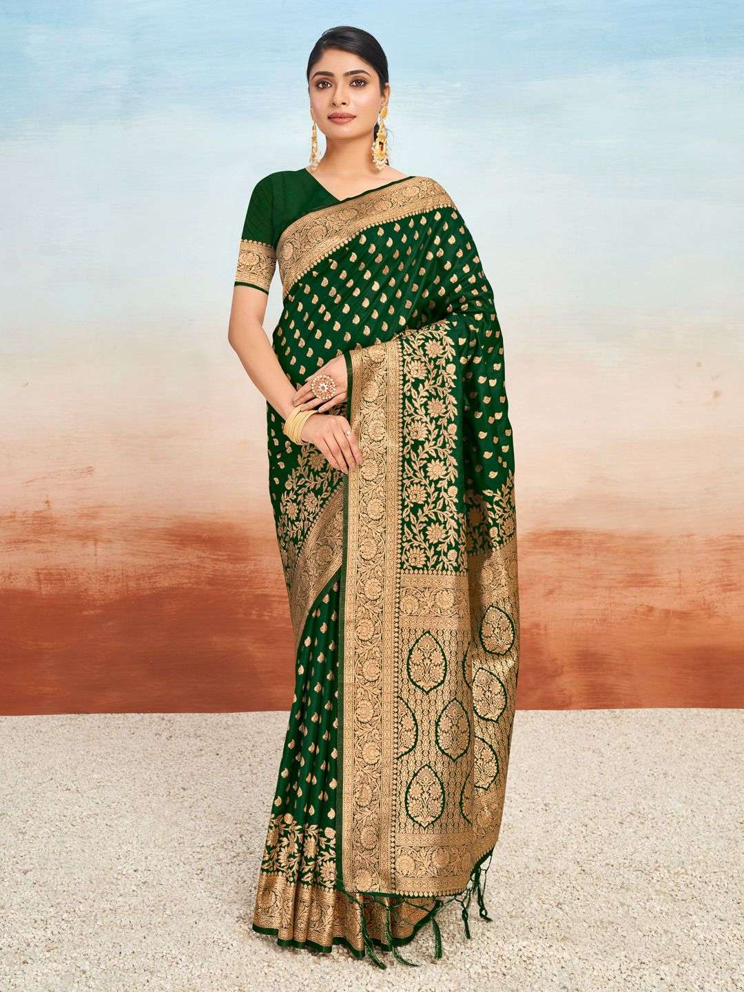 sangam prints bunawat Parijit Silk silk exclusive look saree catalog