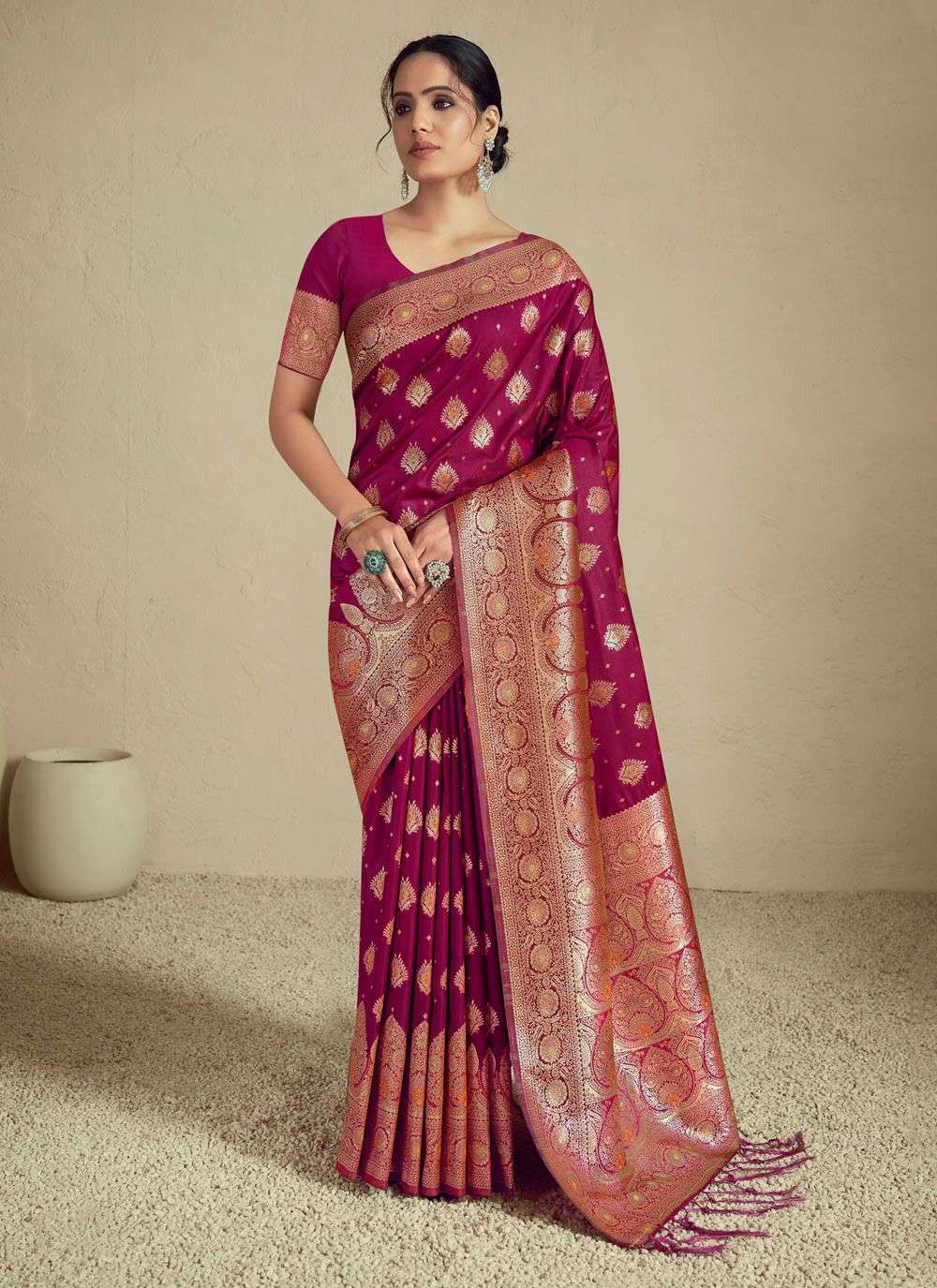 sangam prints bunawat Pulkit silk exclusive look saree catalog