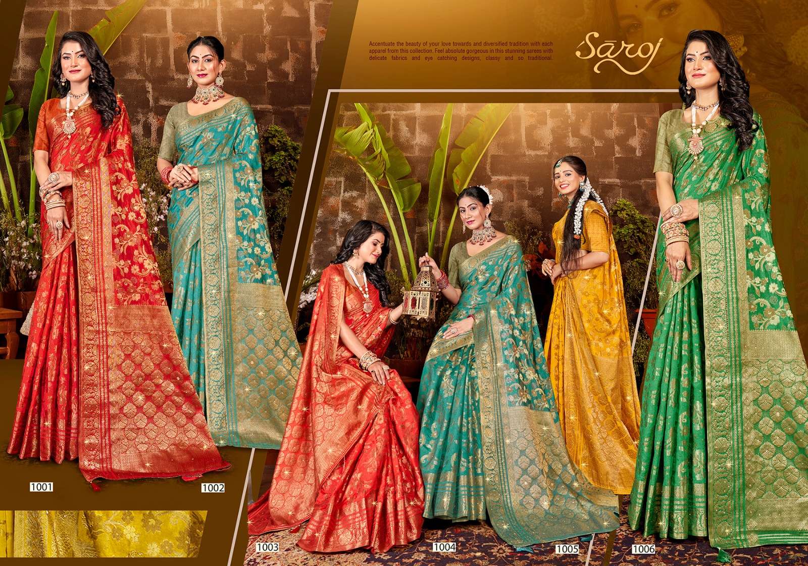 saroj kum kum 2 dola regal look saree catalog