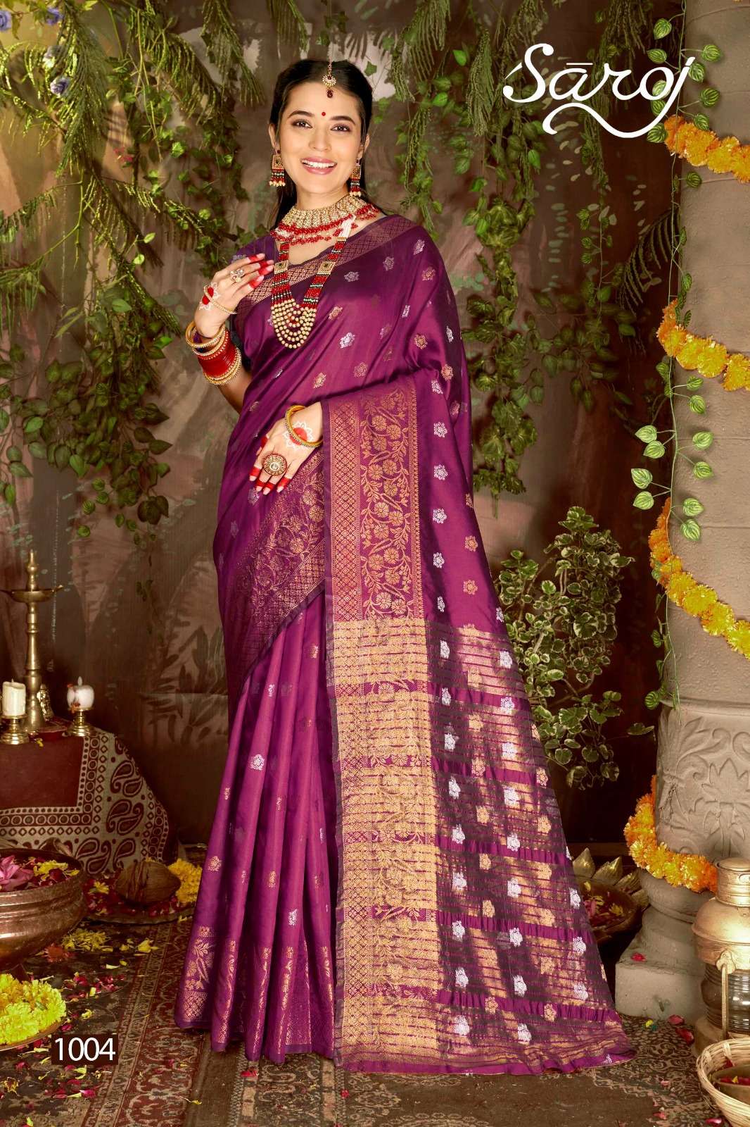 saroj  saraswati 4 soft silk elegant saree catalog