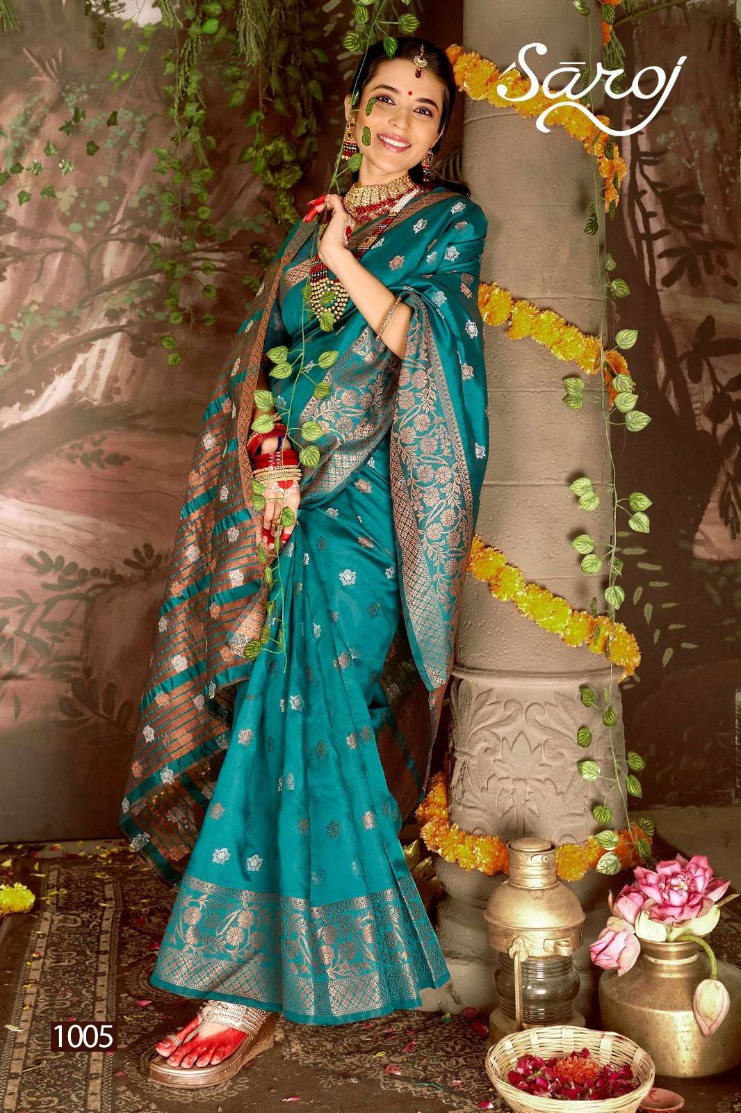 saroj  saraswati 4 soft silk elegant saree catalog