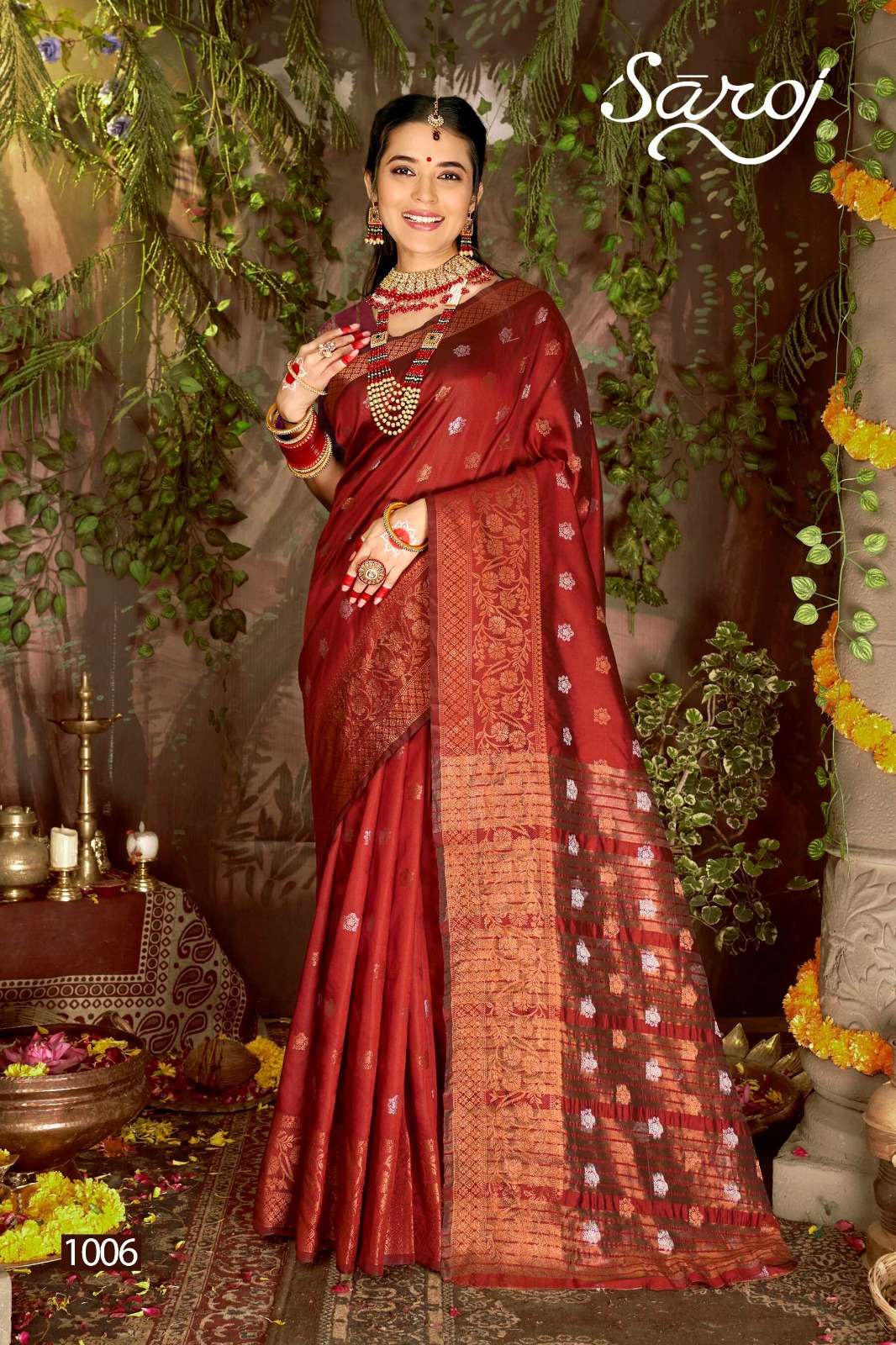 saroj  saraswati 4 soft silk elegant saree catalog