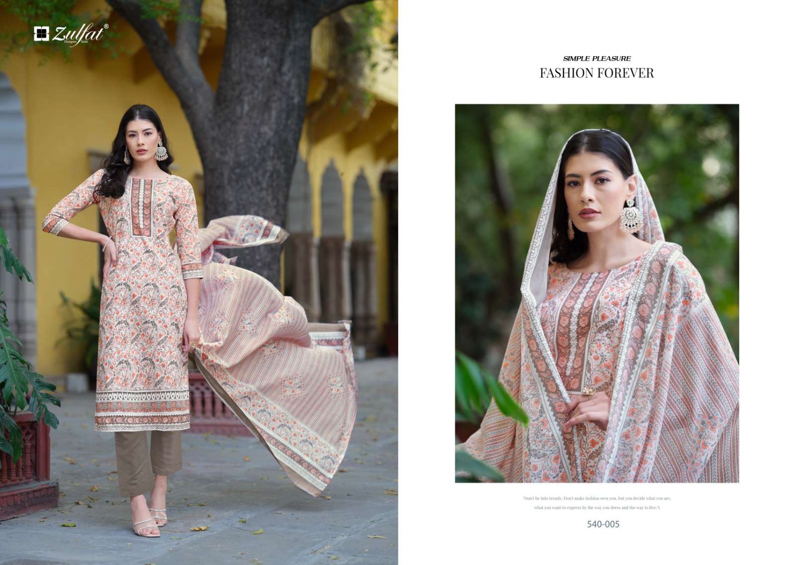 zulfat designer suits farhana vol 3 cotton exclusive look salwar suit catalog