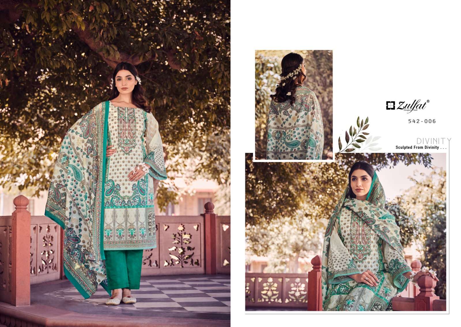 zulfat designer suits jannat cotton exclusive look salwar suit catalog