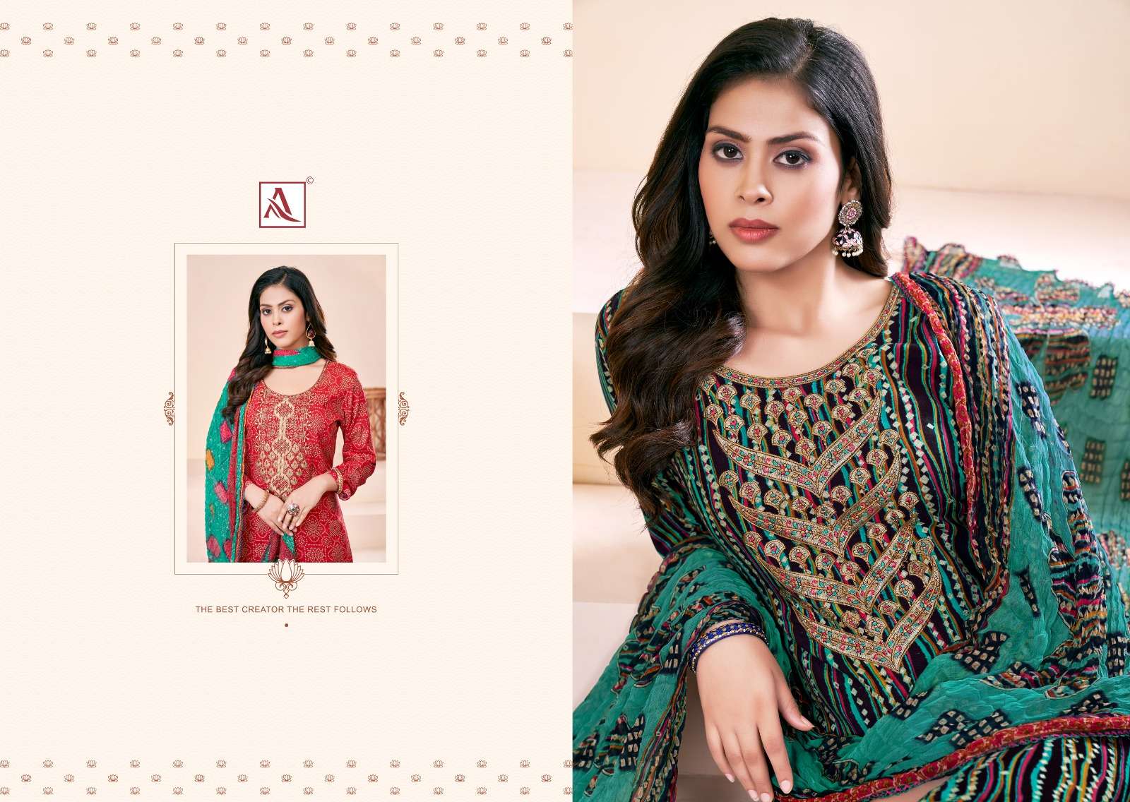 alok suit classic patiyala viscose rayon elegant salwar suit catalog