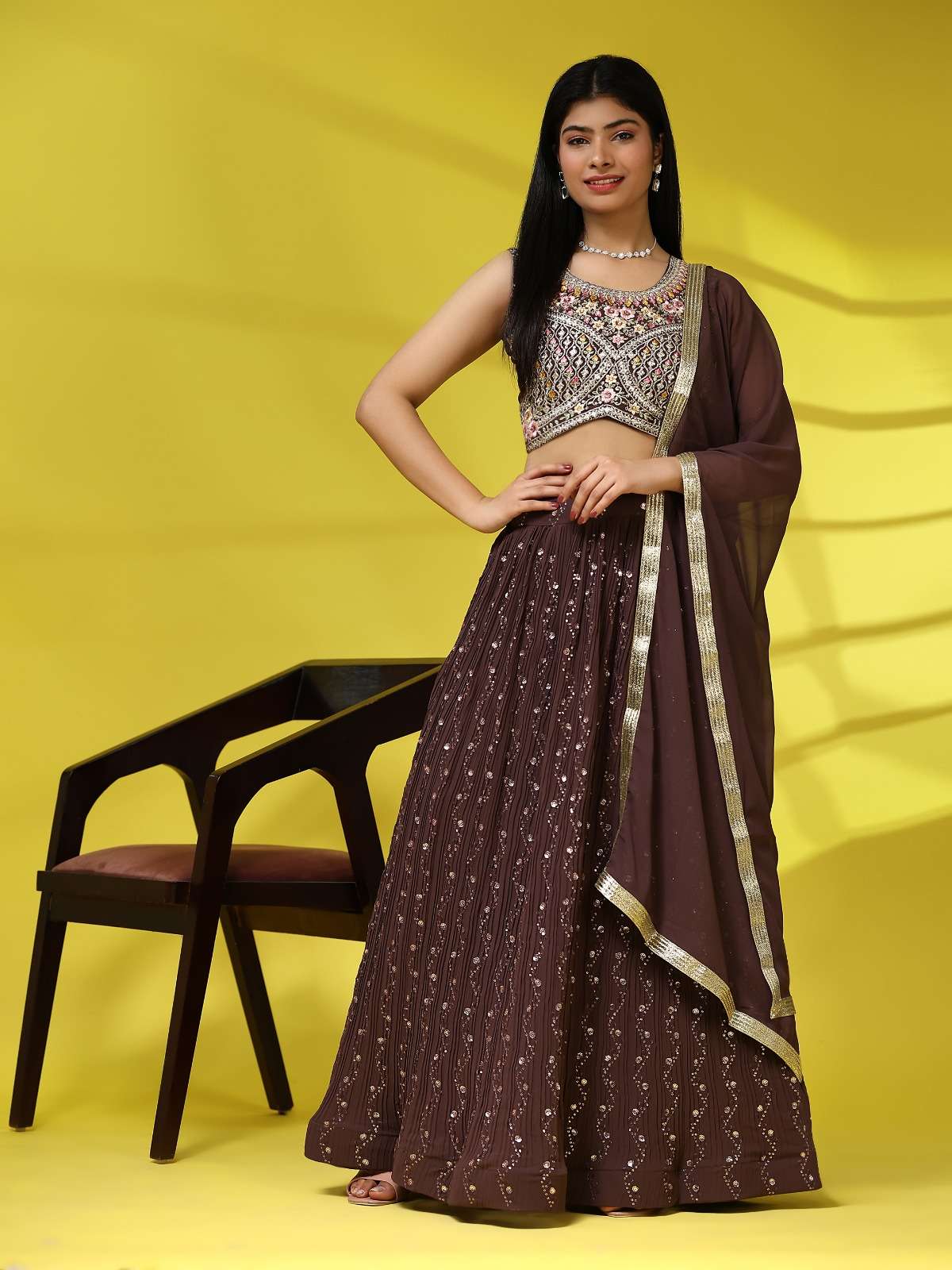 amoha trendz d no c 1014 imported georgette regal look saree catalog