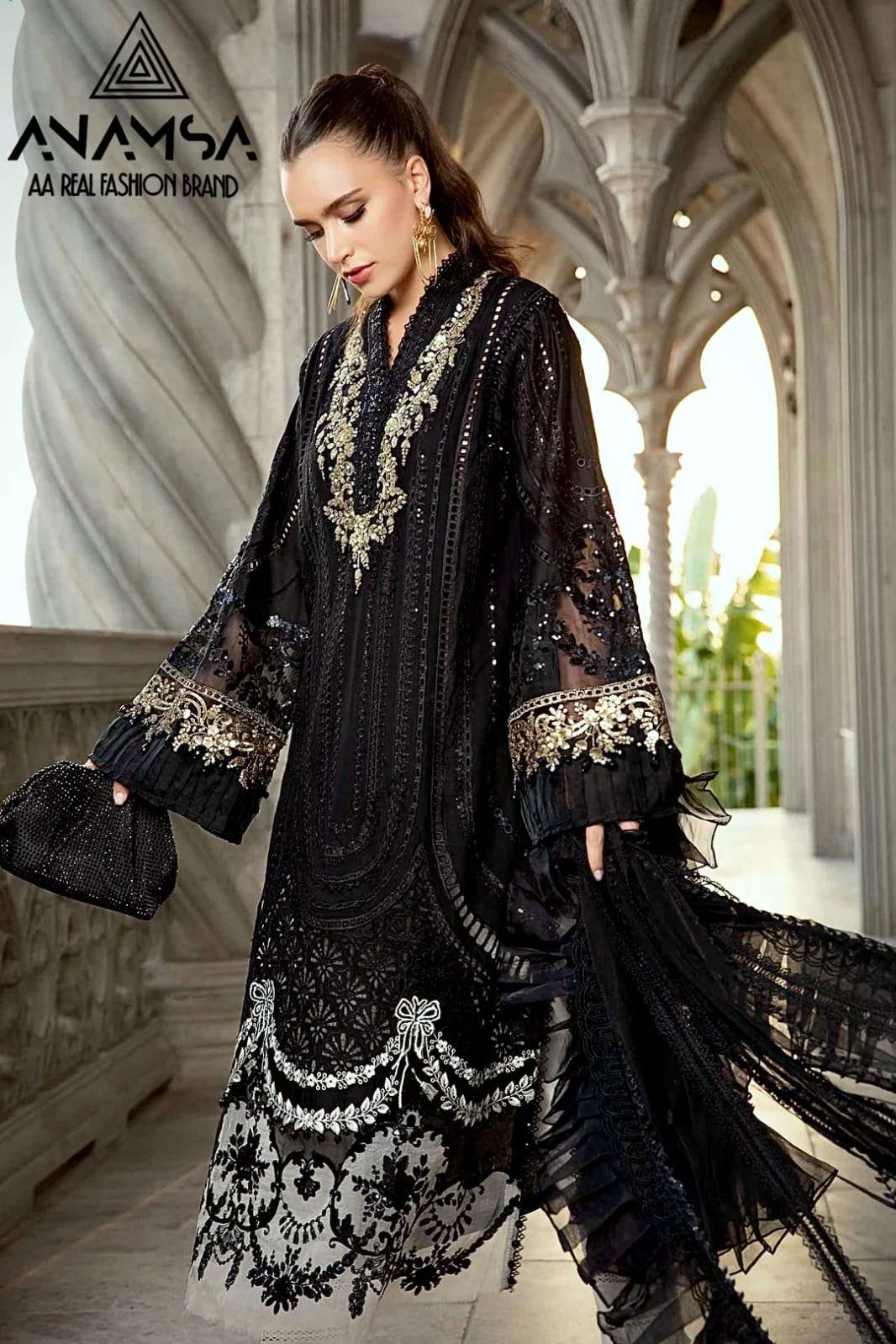 anamsa  d no 459 rayon cotton catchy look salwar suit singal