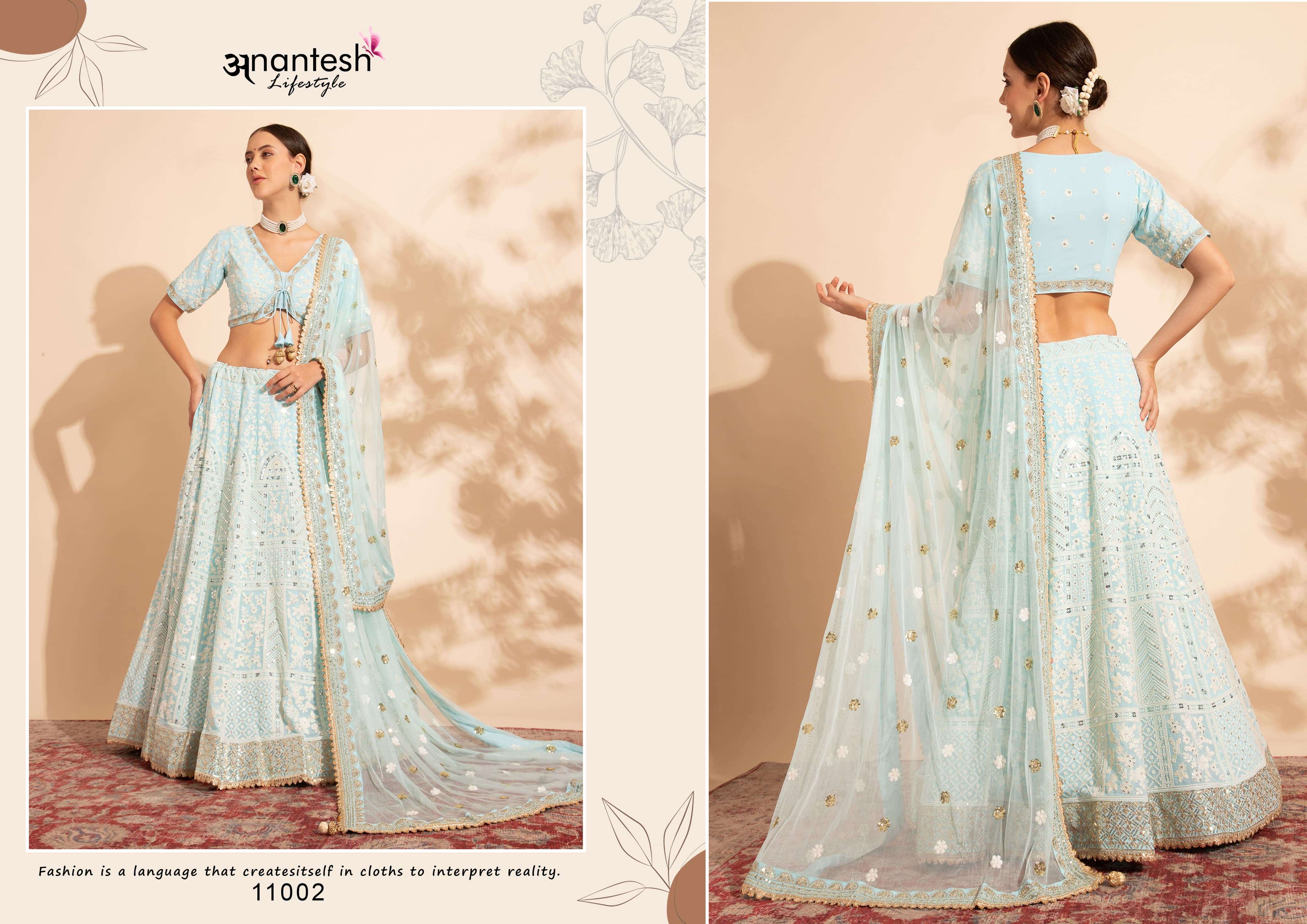 antesh life style bridesmaid vol 1 d no 11001 to 11008 fancy festive look lehenga  catalog