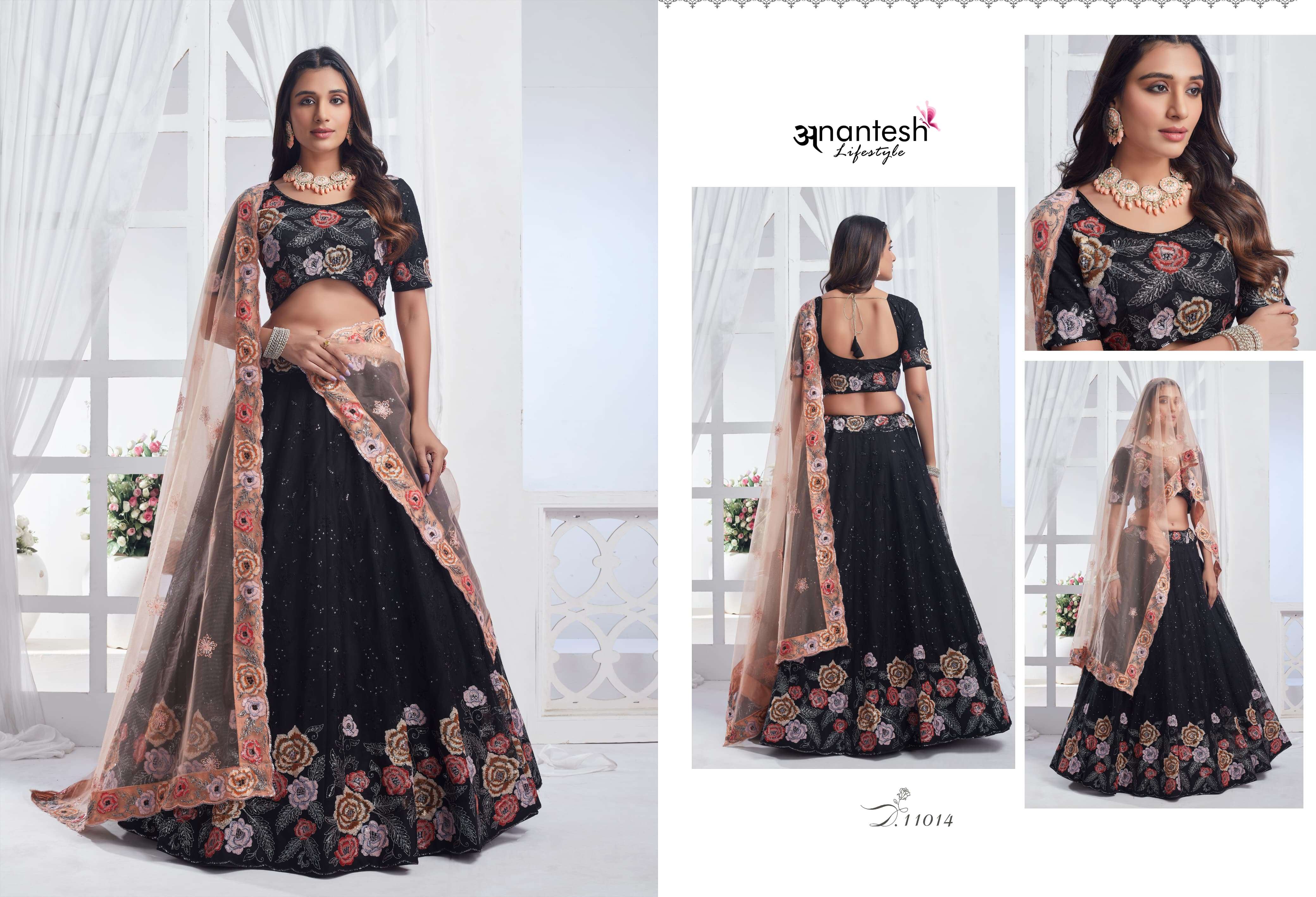 antesh life style bridesmaid vol 3 d no 11014 to 11020 fancy festive look lehenga  catalog