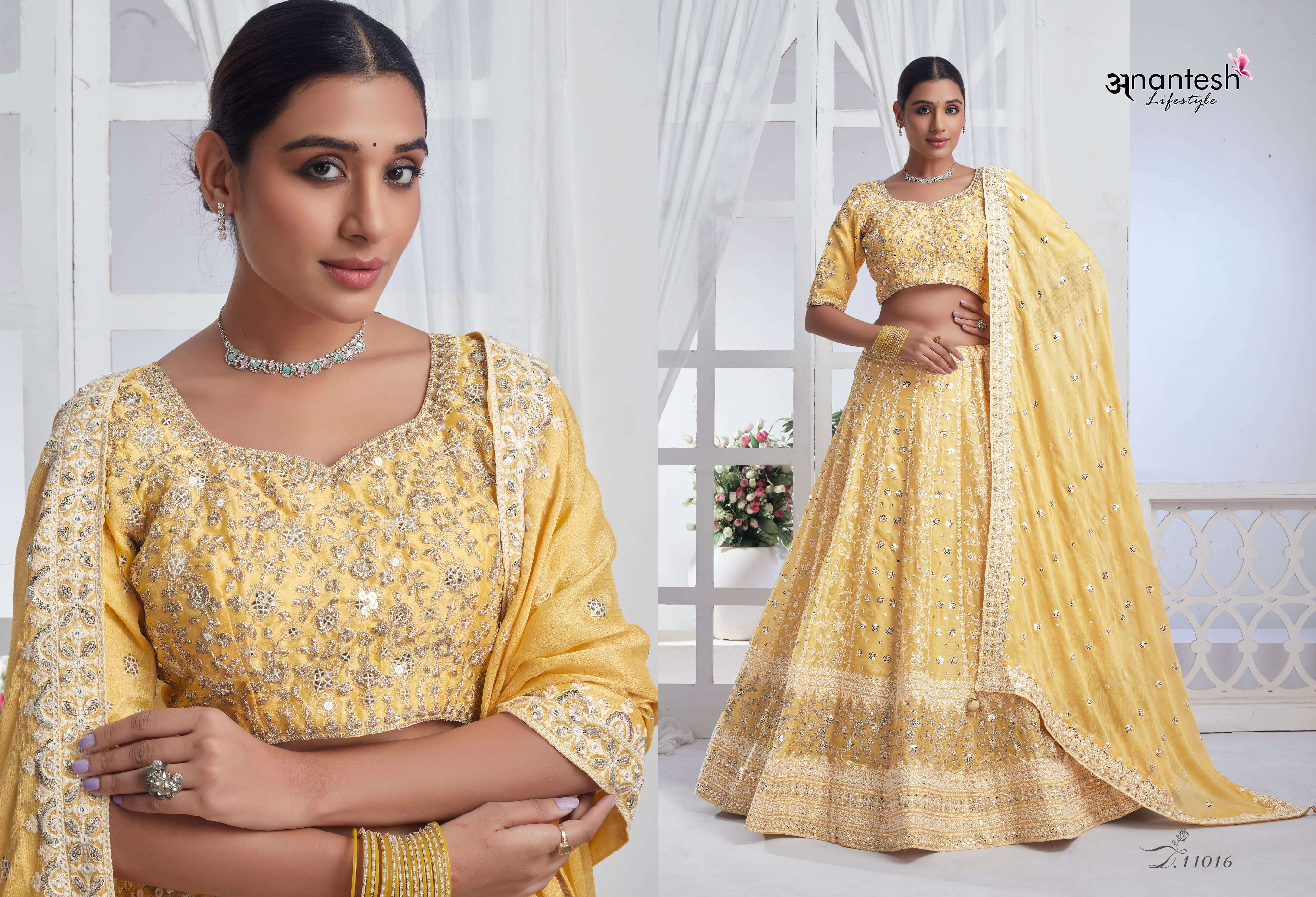 antesh life style bridesmaid vol 3 d no 11014 to 11020 fancy festive look lehenga  catalog