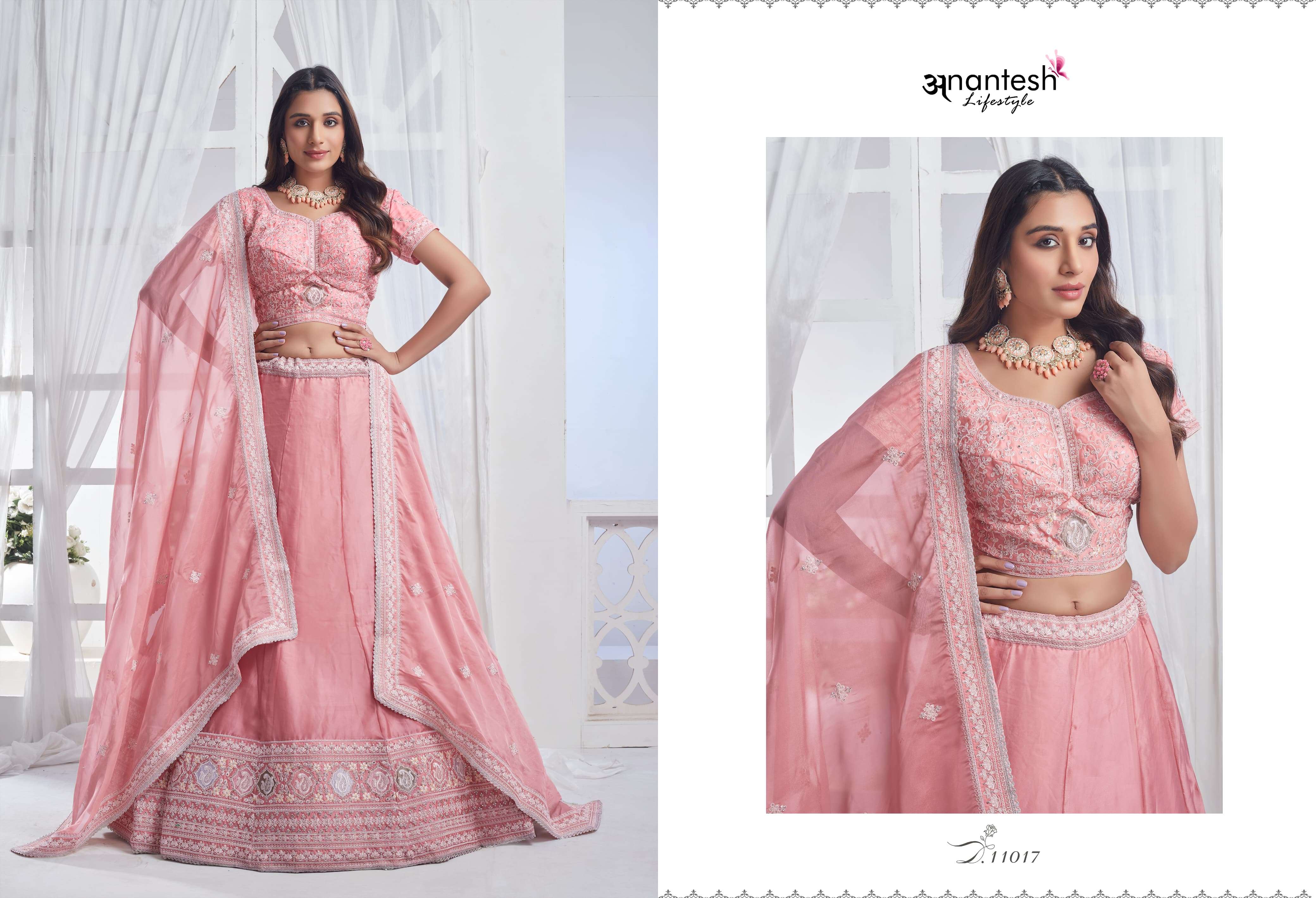 antesh life style bridesmaid vol 3 d no 11014 to 11020 fancy festive look lehenga  catalog