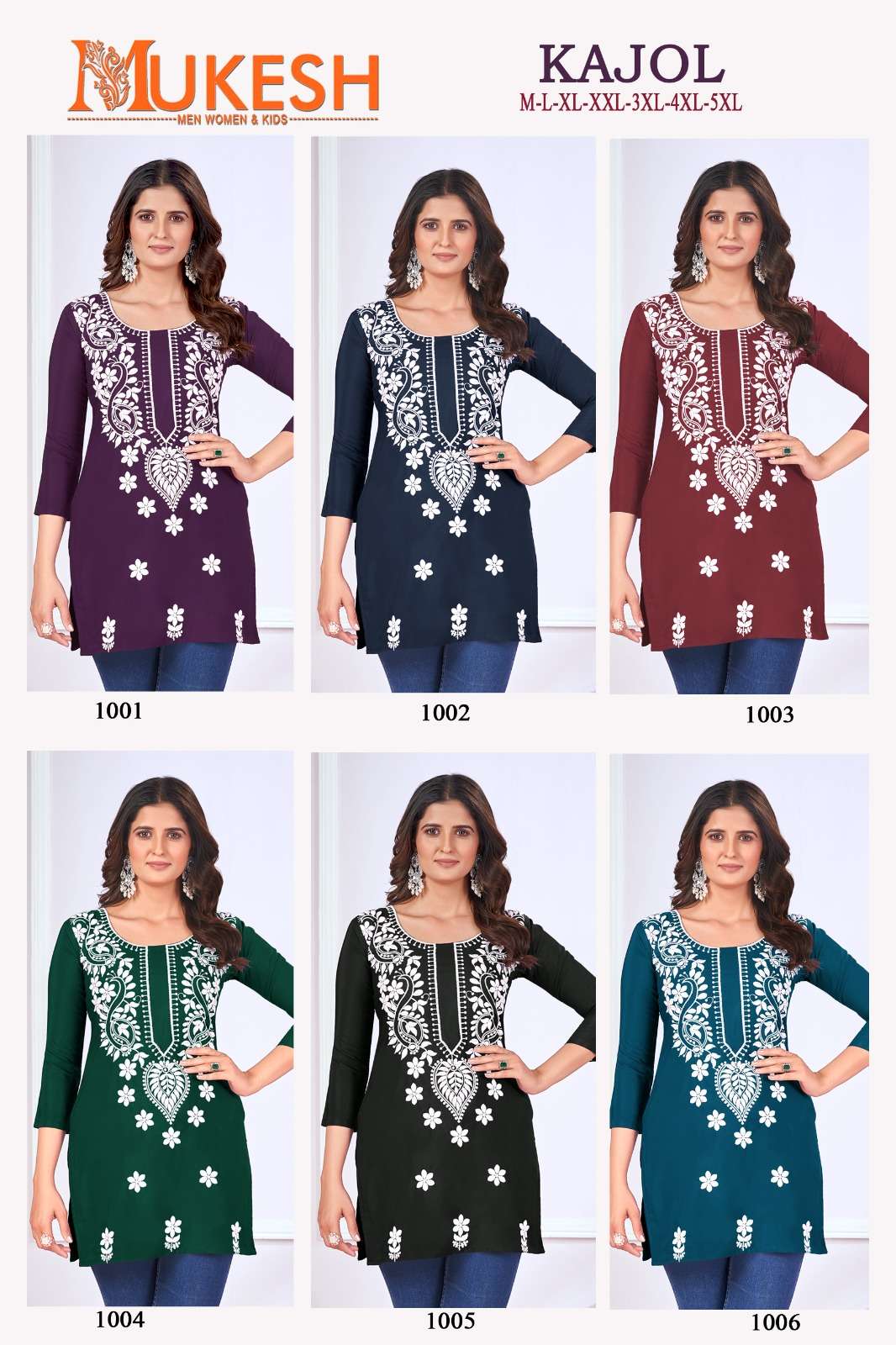 banwery fashion kajol rayon innovative look tops catalog