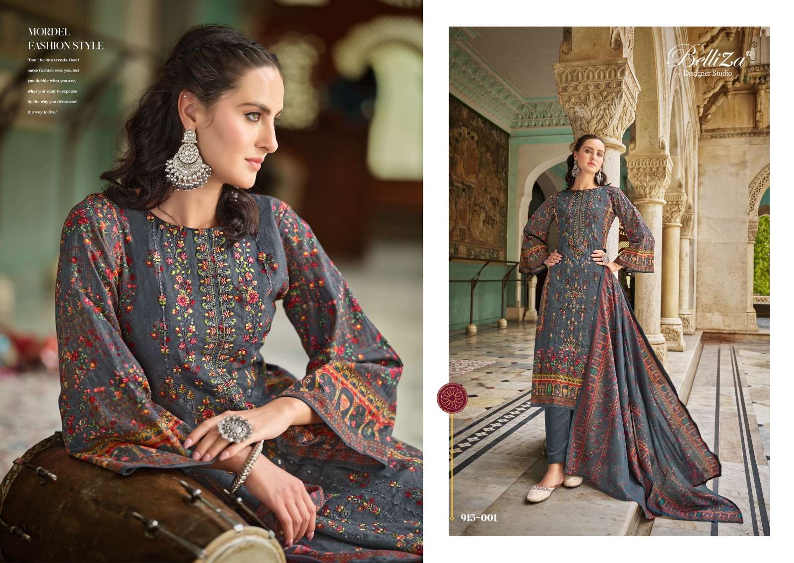 belliza designer studio bin saeed vol 4 cotton catchy look salwar suit catalog