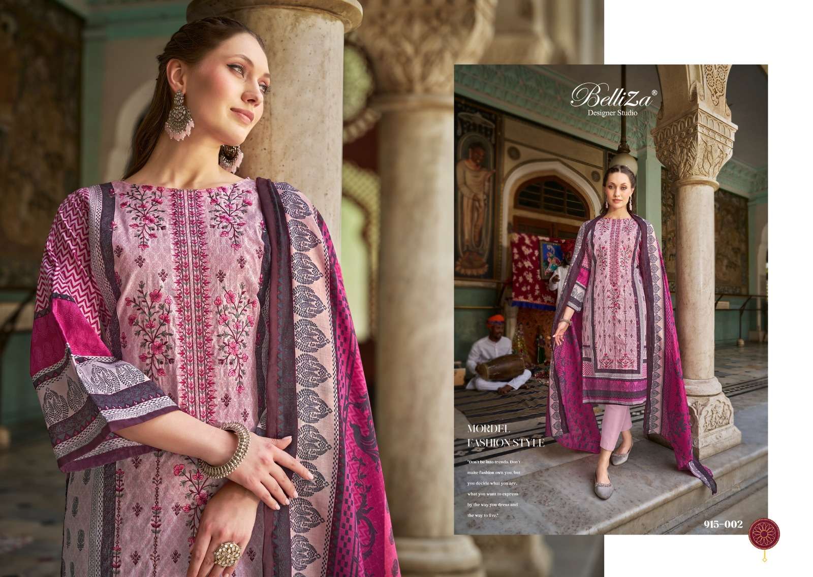 belliza designer studio bin saeed vol 4 cotton catchy look salwar suit catalog