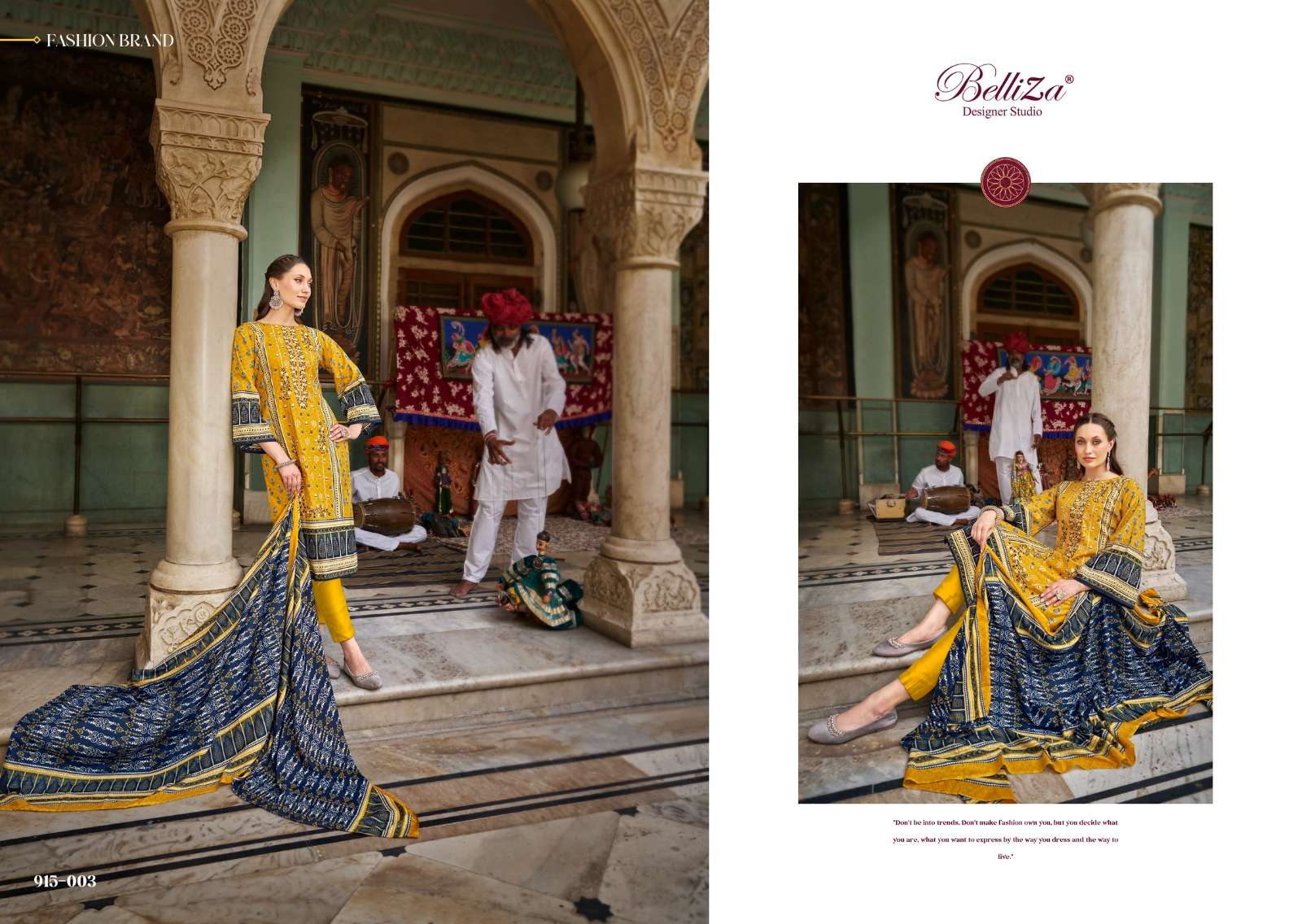 belliza designer studio bin saeed vol 4 cotton catchy look salwar suit catalog