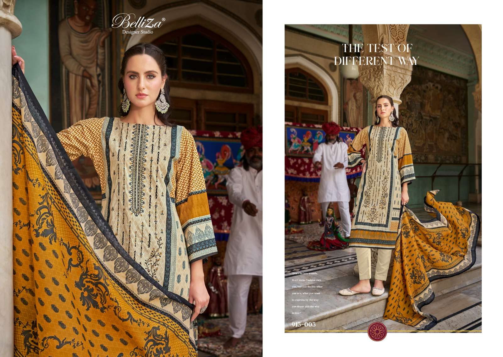 belliza designer studio bin saeed vol 4 cotton catchy look salwar suit catalog