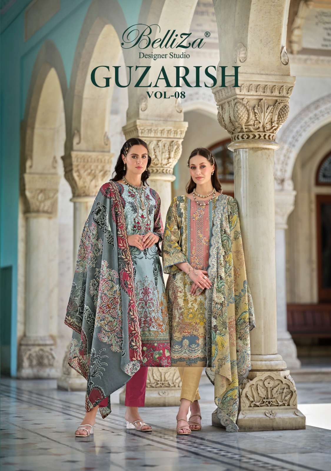 belliza designer studio guzarish vol 8 cotton beautiful print salwar suit catalog