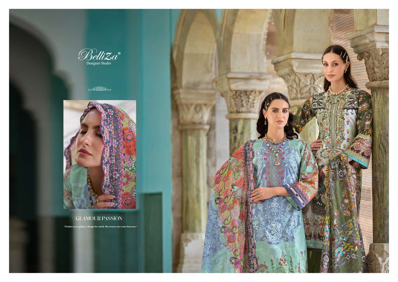 belliza designer studio guzarish vol 8 cotton beautiful print salwar suit catalog