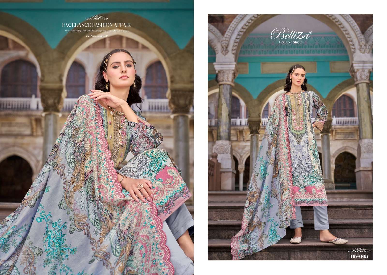 belliza designer studio guzarish vol 8 cotton beautiful print salwar suit catalog