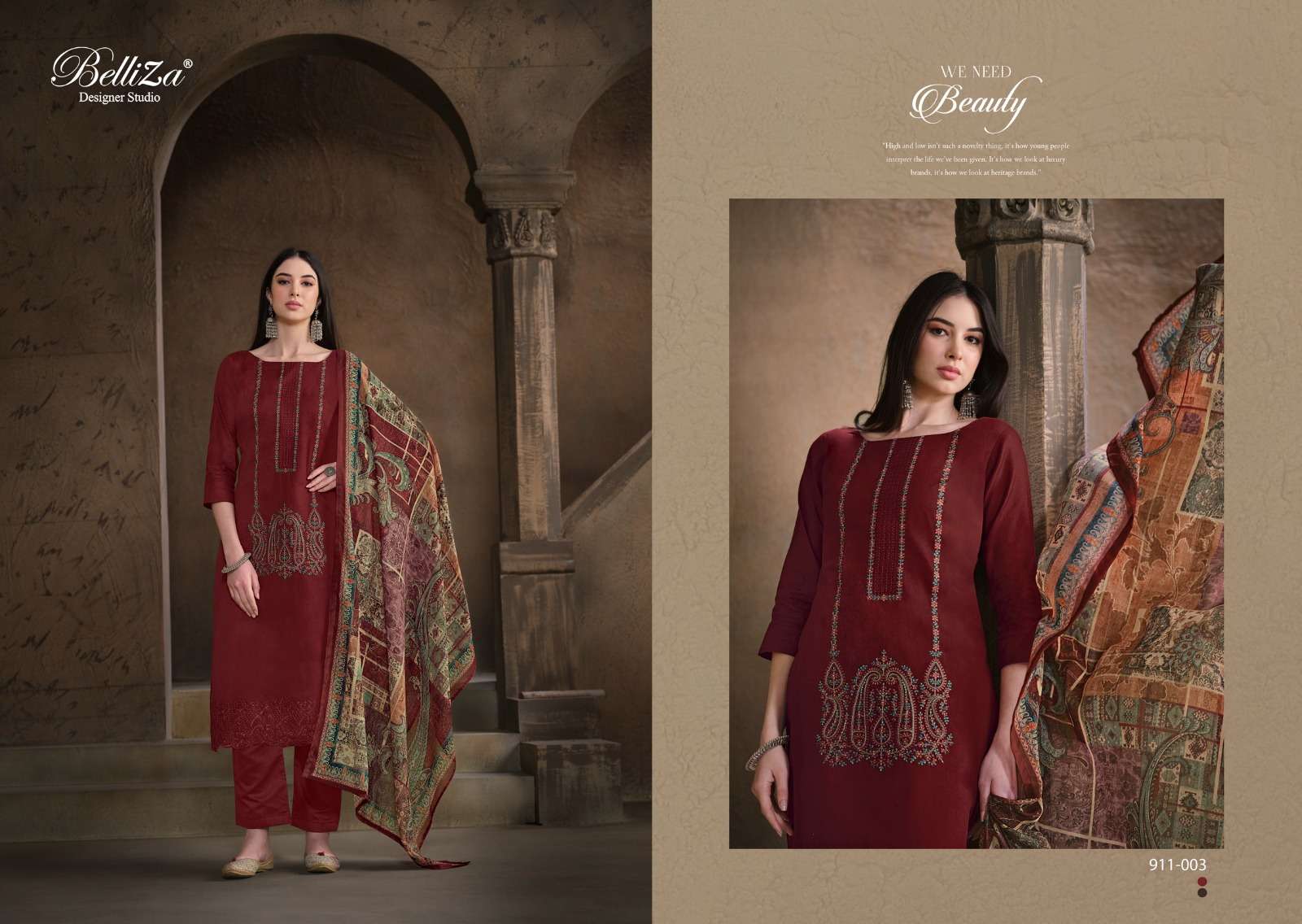 belliza designer studio jashn e ishq 7 cotton catchy look salwar suit catalog