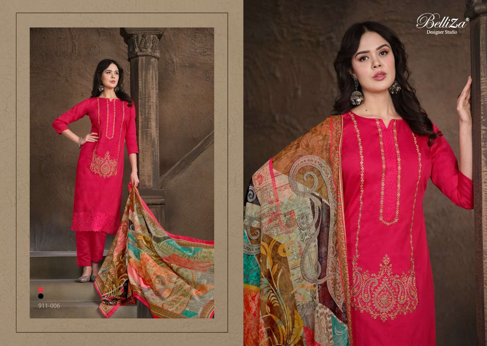 belliza designer studio jashn e ishq 7 cotton catchy look salwar suit catalog