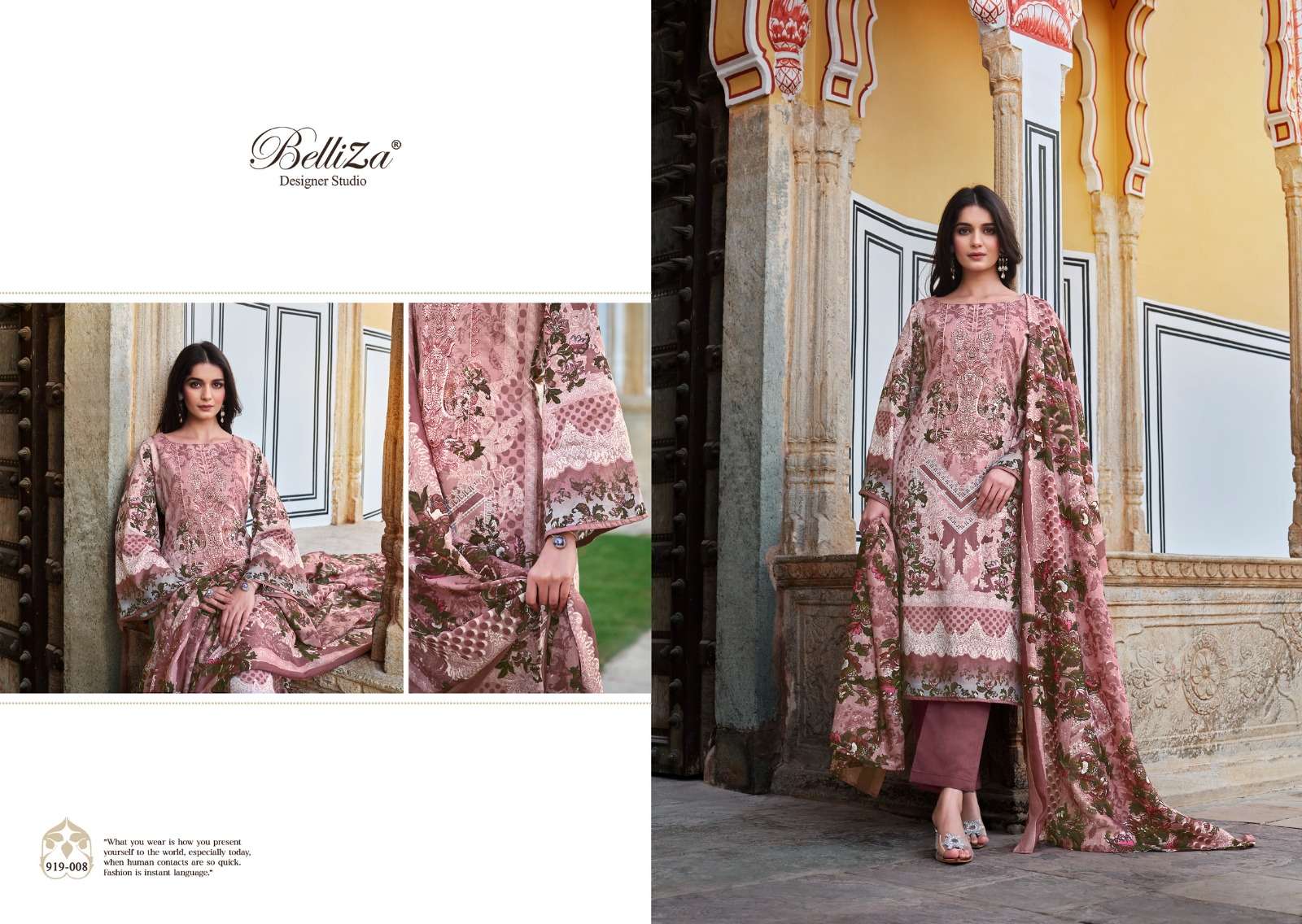 belliza designer studio naira vol 52 cotton catchy look salwar suit catalog