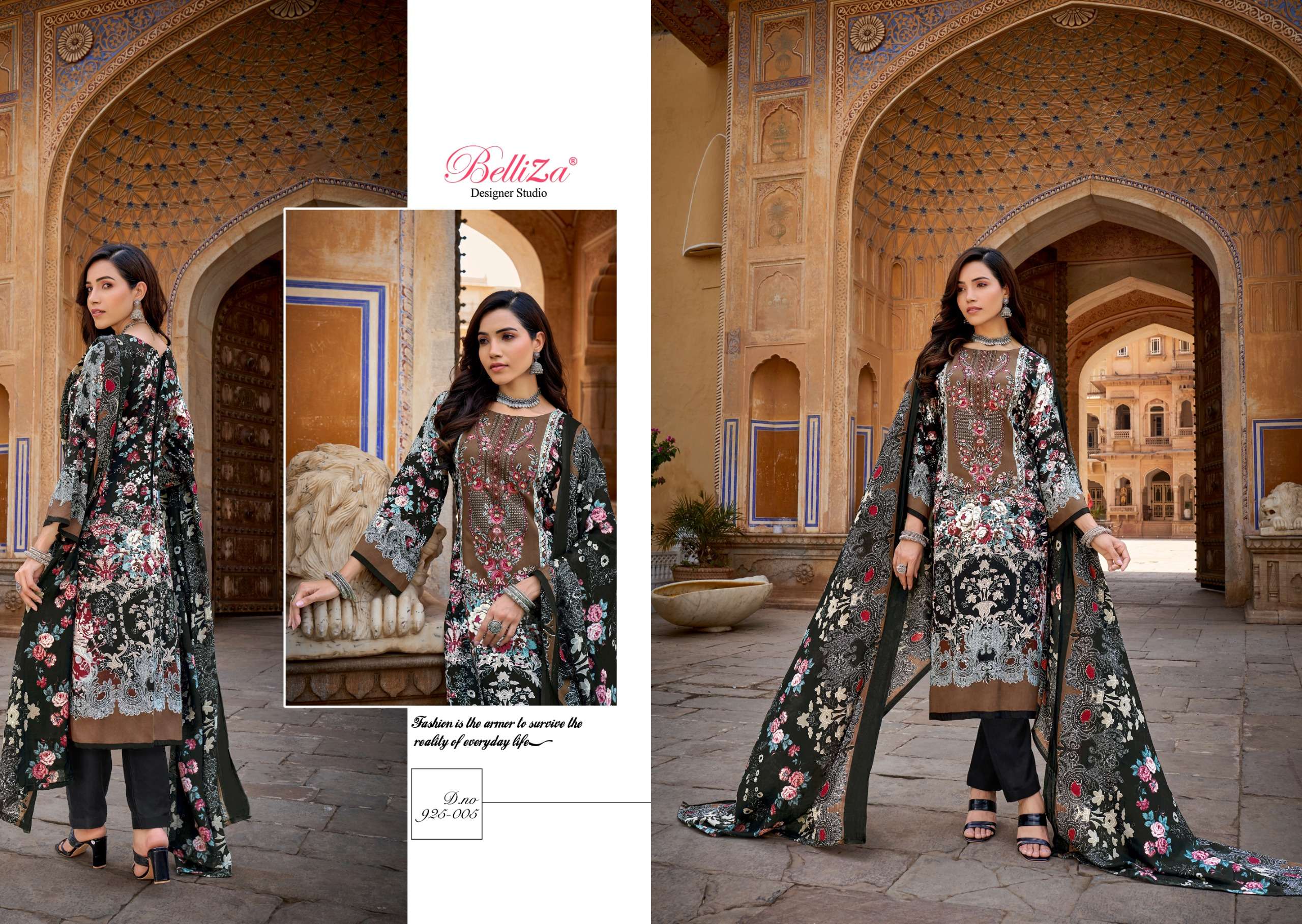 belliza designer studio riwayat viscose rayon exclusive print salwar suit catalog