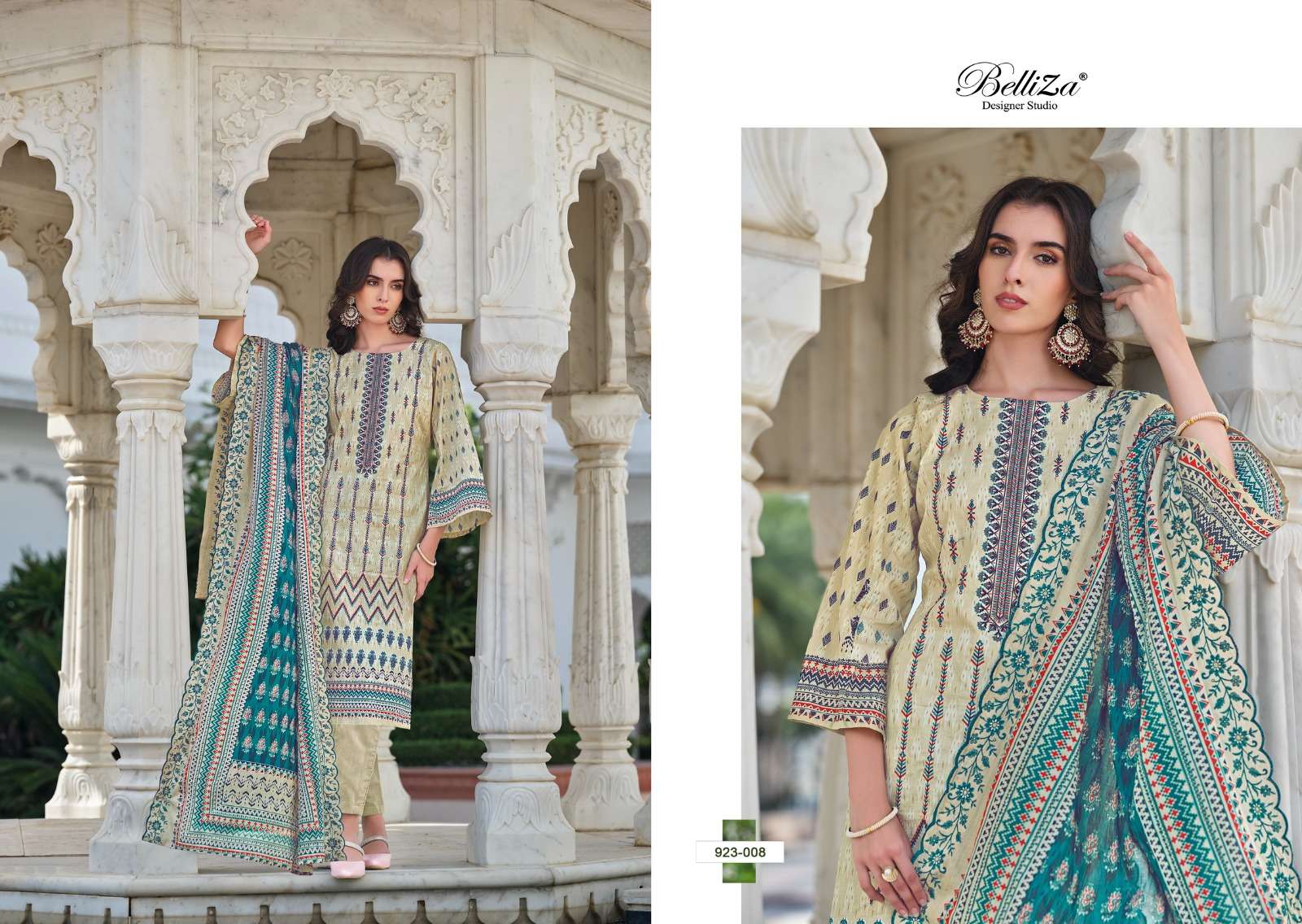 belliza designer studio zubiya cotton catchy look salwar suit catalog