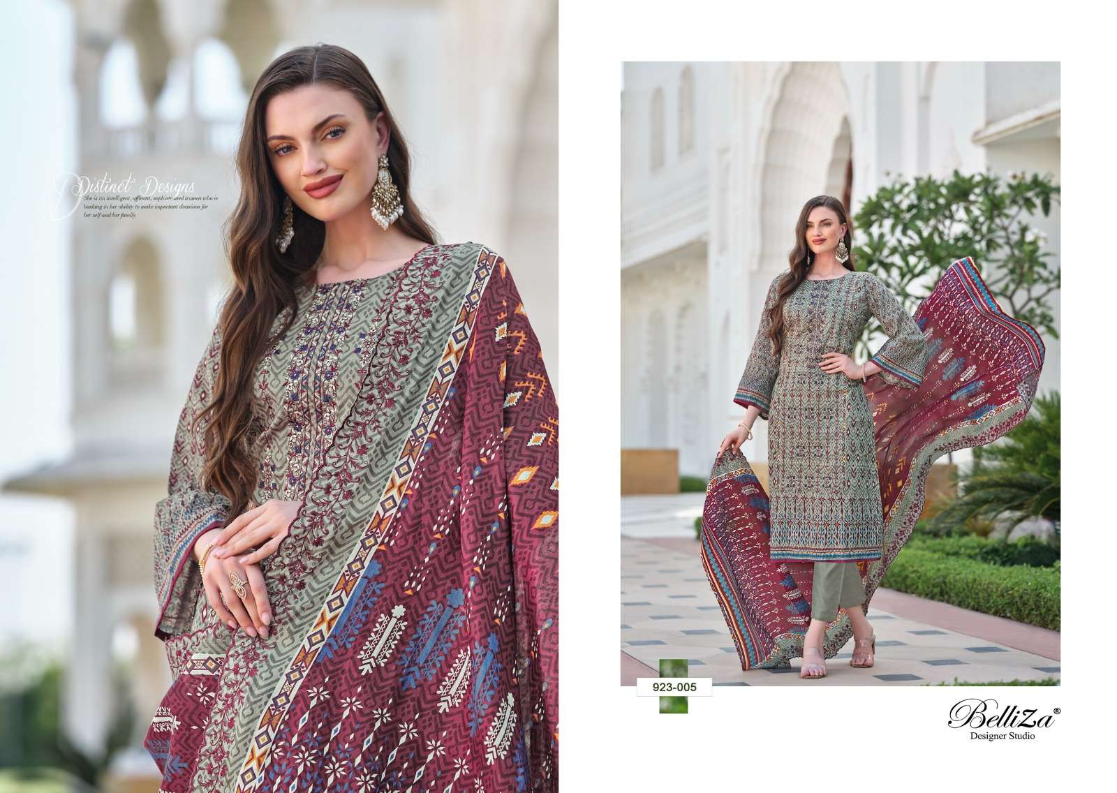 belliza designer studio zubiya cotton catchy look salwar suit catalog