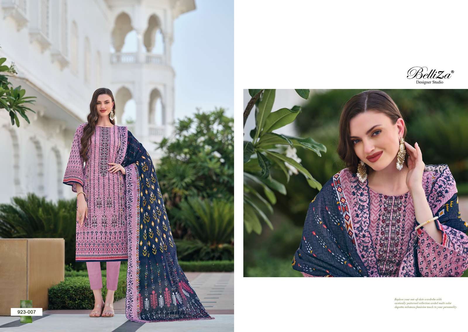 belliza designer studio zubiya cotton catchy look salwar suit catalog