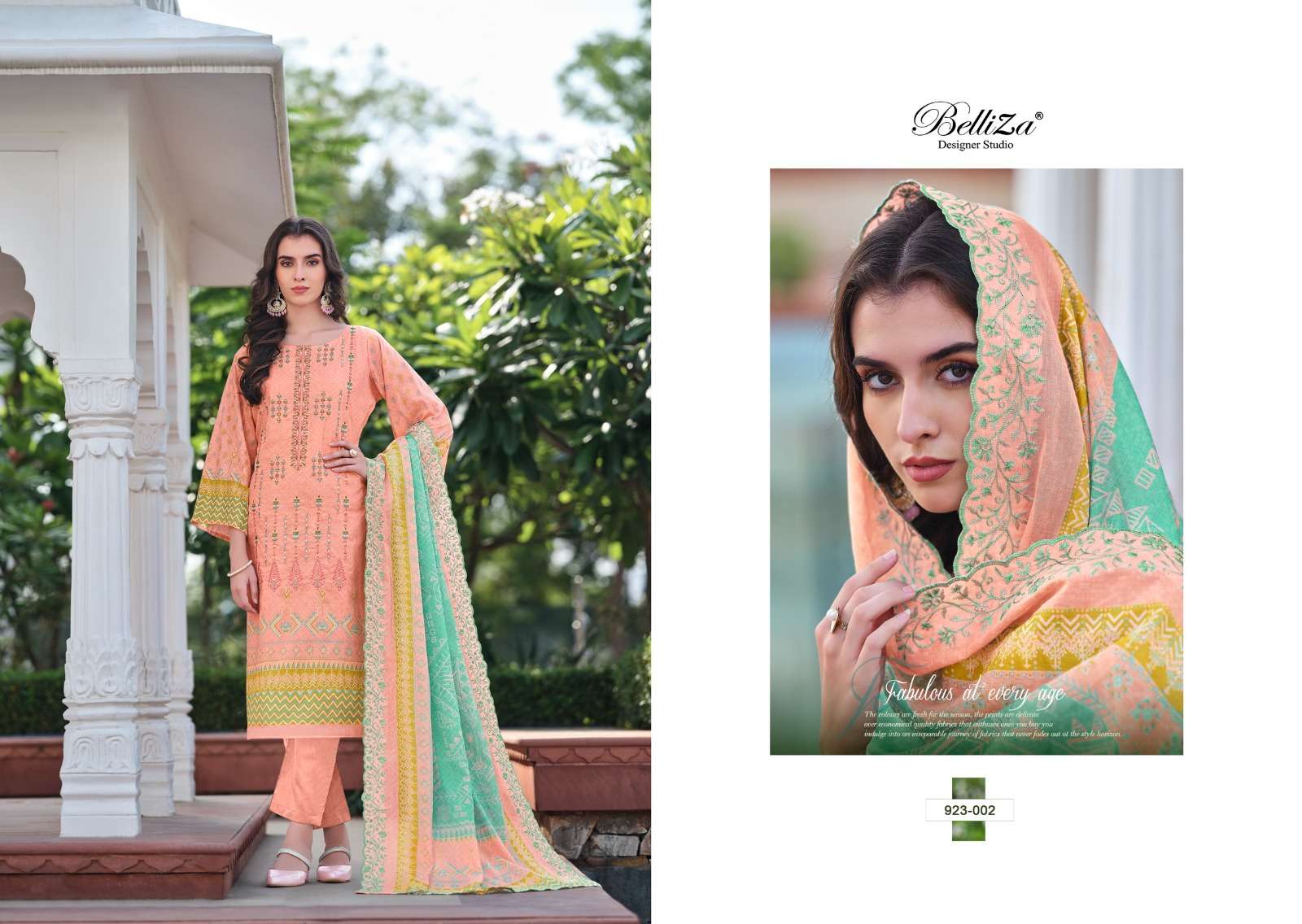 belliza designer studio zubiya cotton catchy look salwar suit catalog