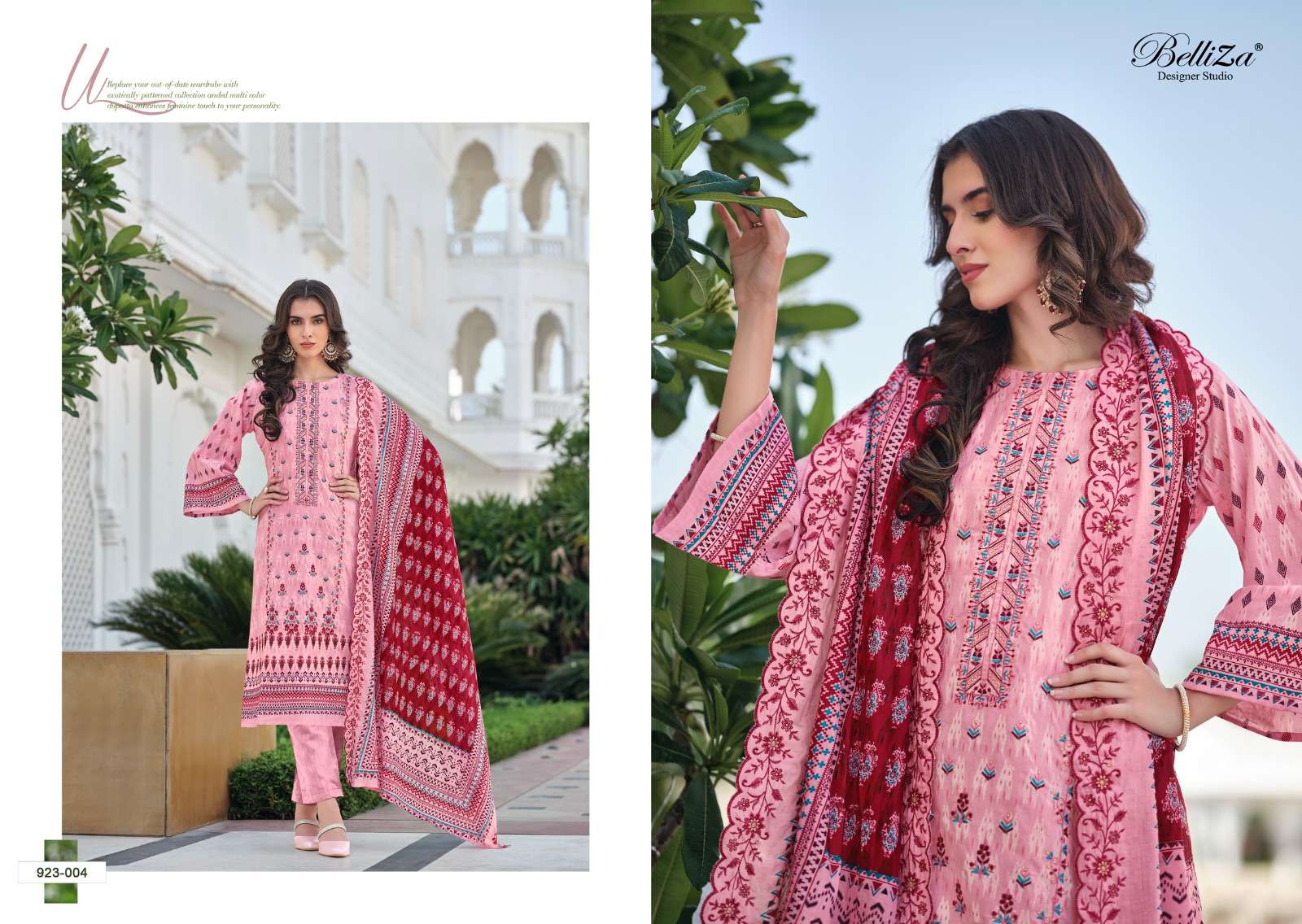 belliza designer studio zubiya cotton catchy look salwar suit catalog