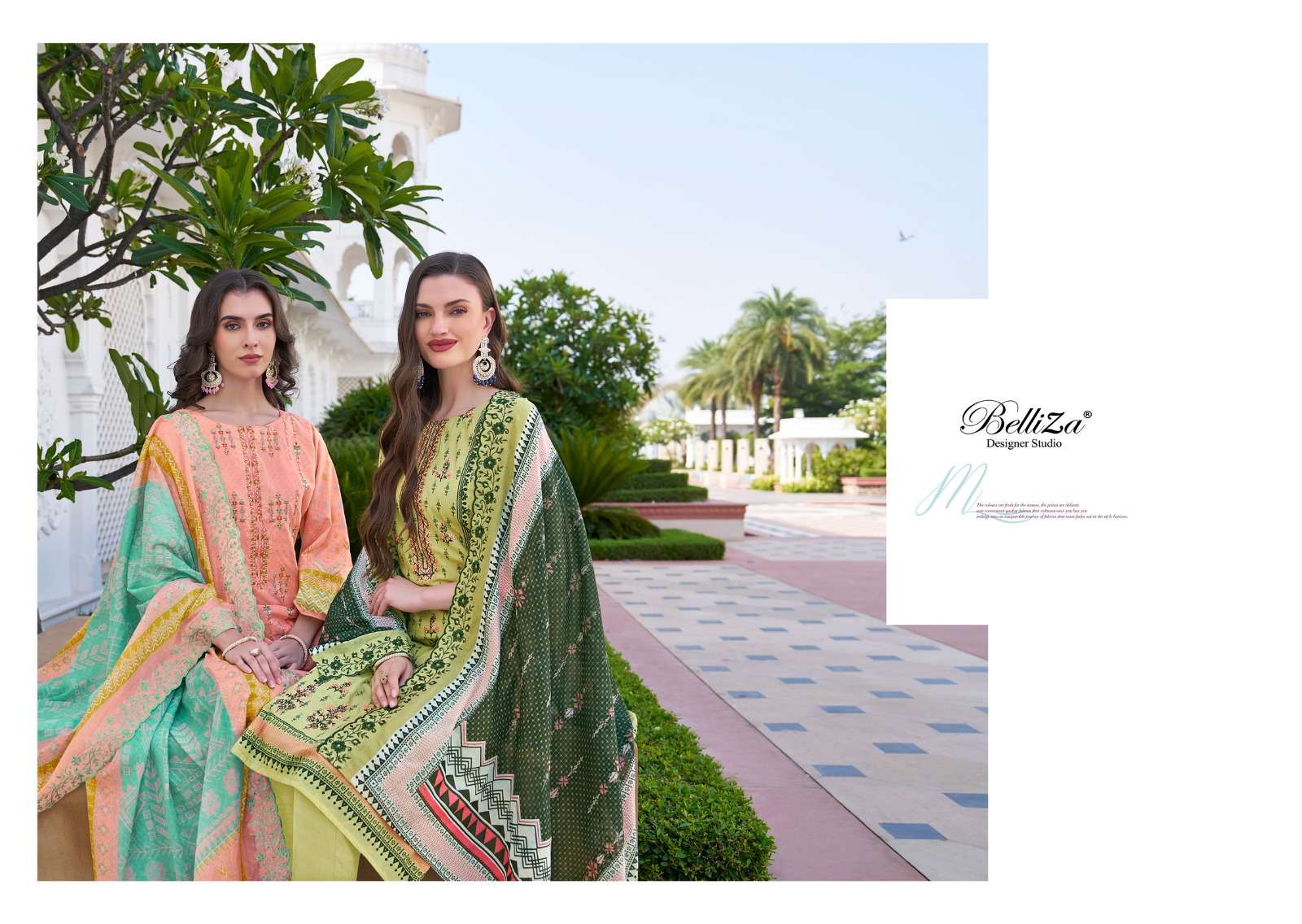 belliza designer studio zubiya cotton catchy look salwar suit catalog