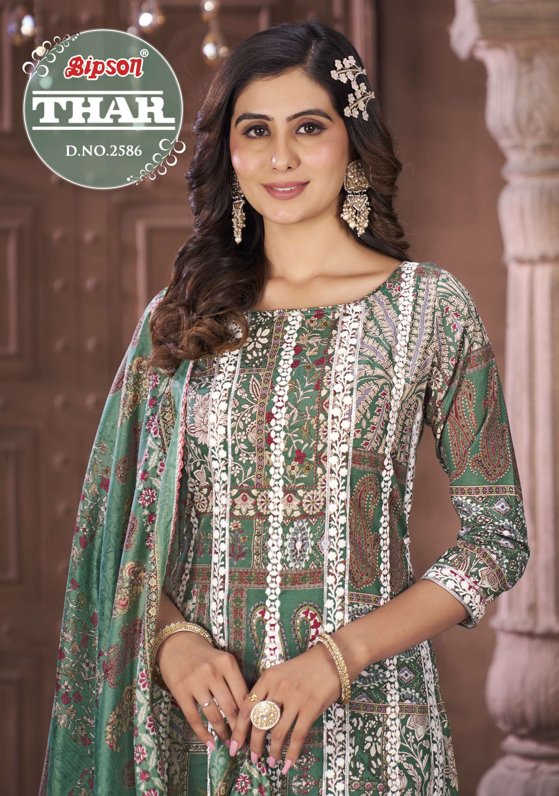 bipson thar 2586 cotton elegant salwar suit catalog