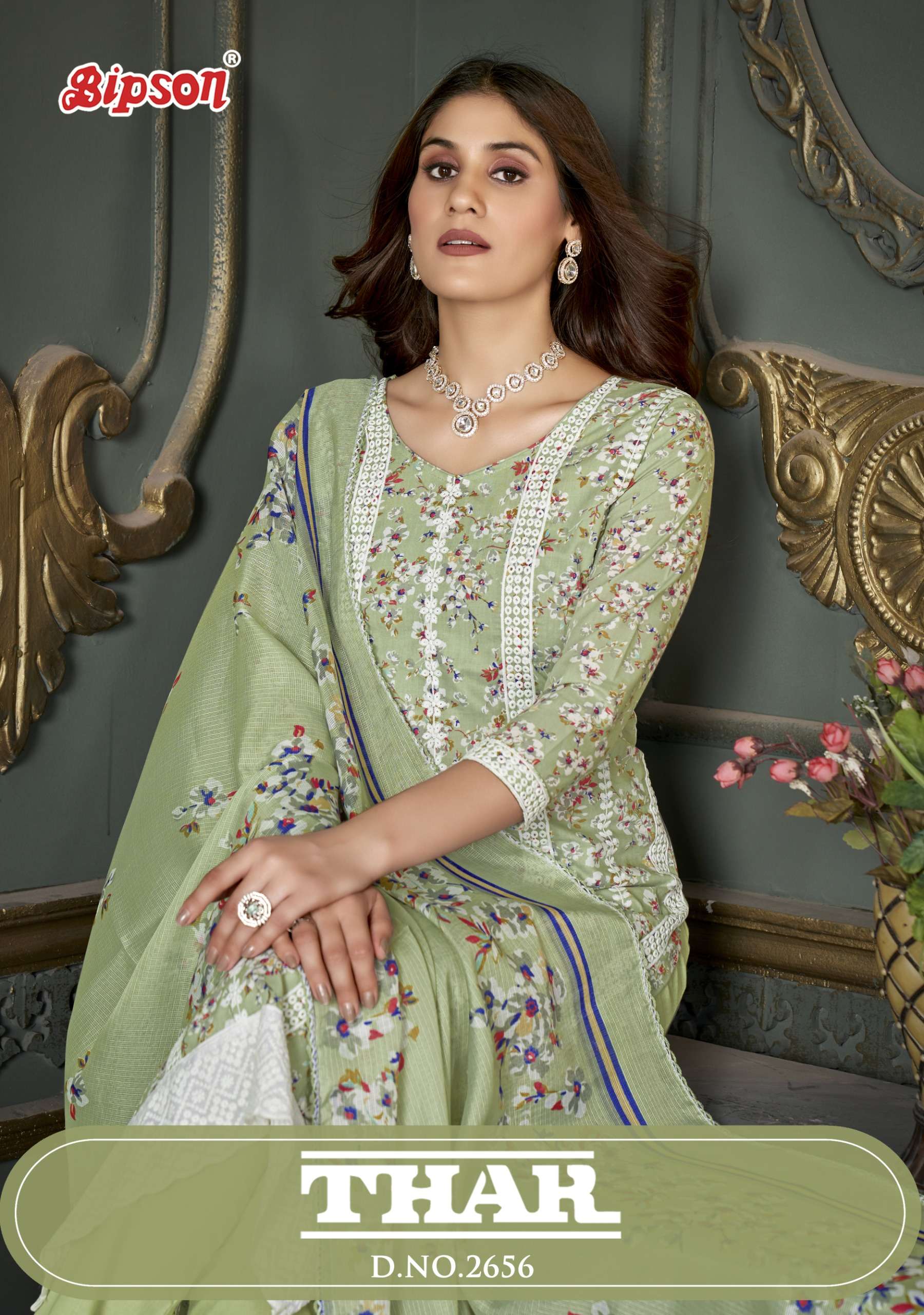 bipson thar 2656 cotton elegant salwar suit catalog