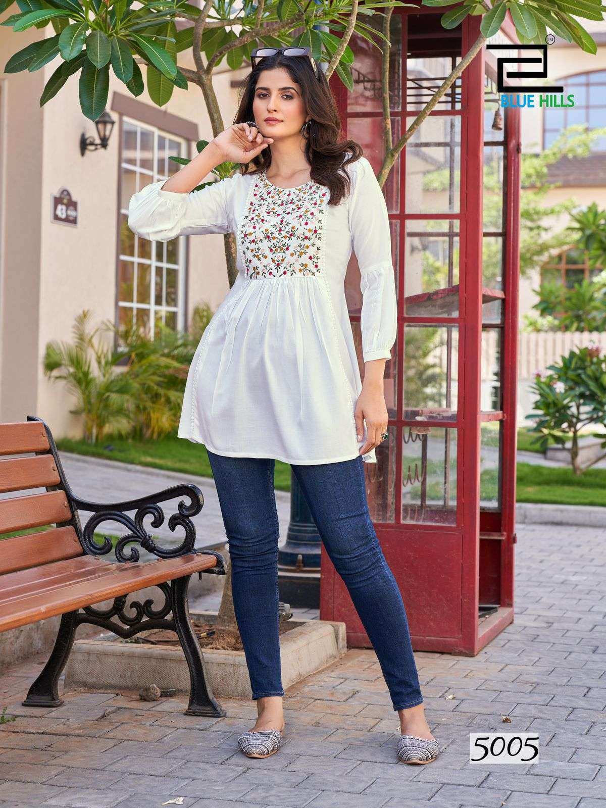 blue hills sofia vol 5 rayon elegant tops catalog