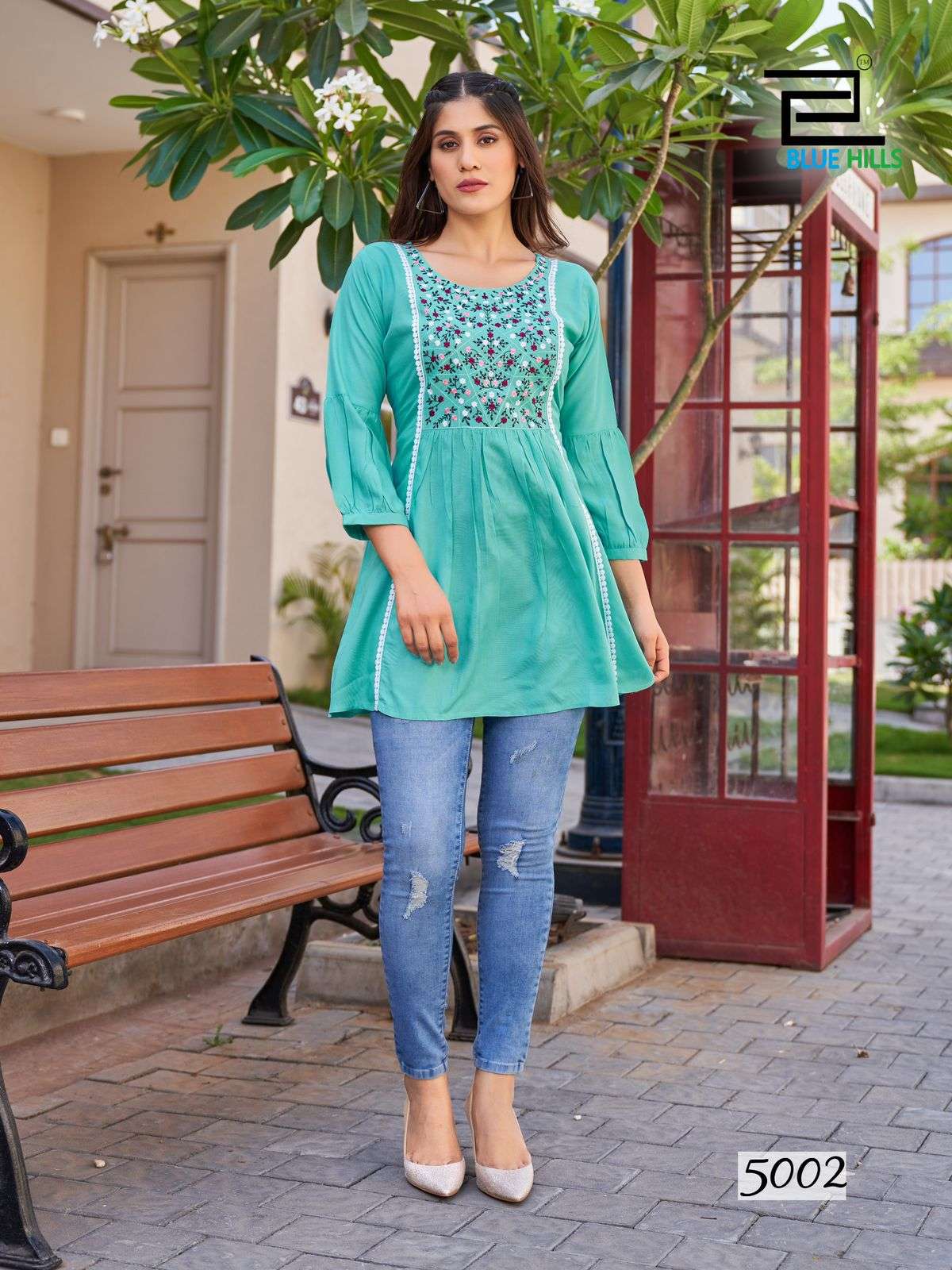 blue hills sofia vol 5 rayon elegant tops catalog