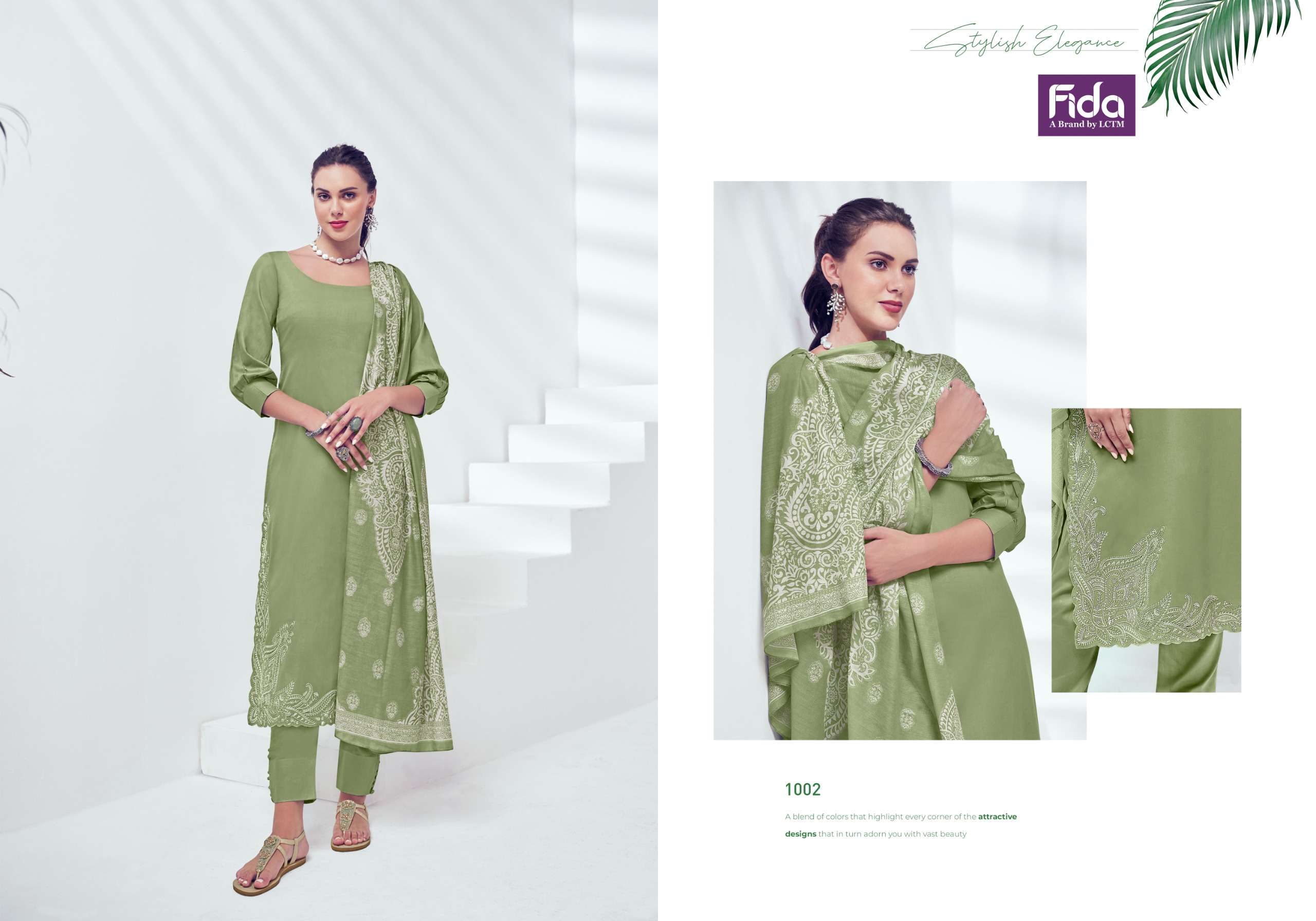 fida bandhani nyura cotton decent look salwar suit catalog