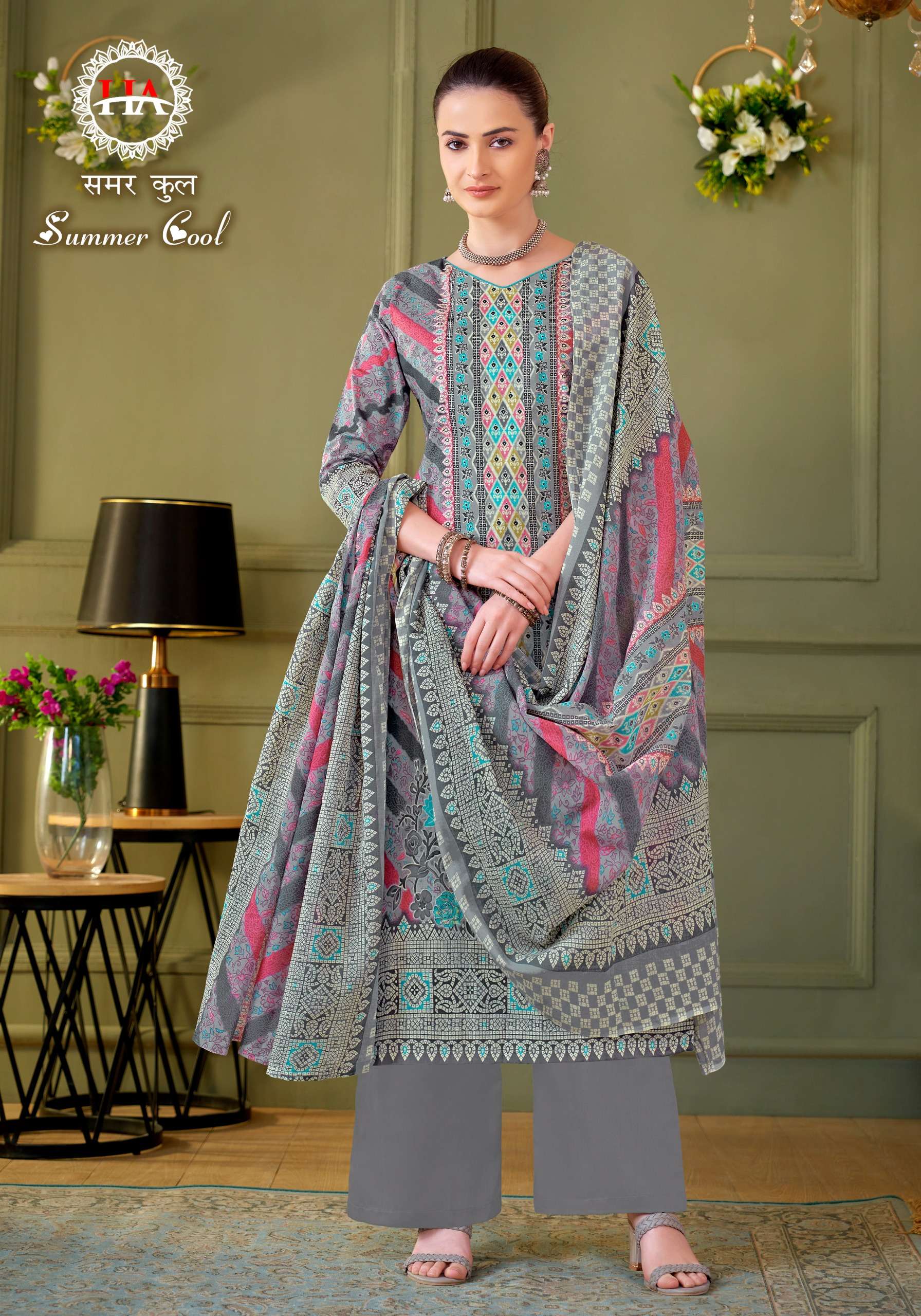 harshit suit alok suit summer cool  cambric Cotton innovative look salwar suit catalog